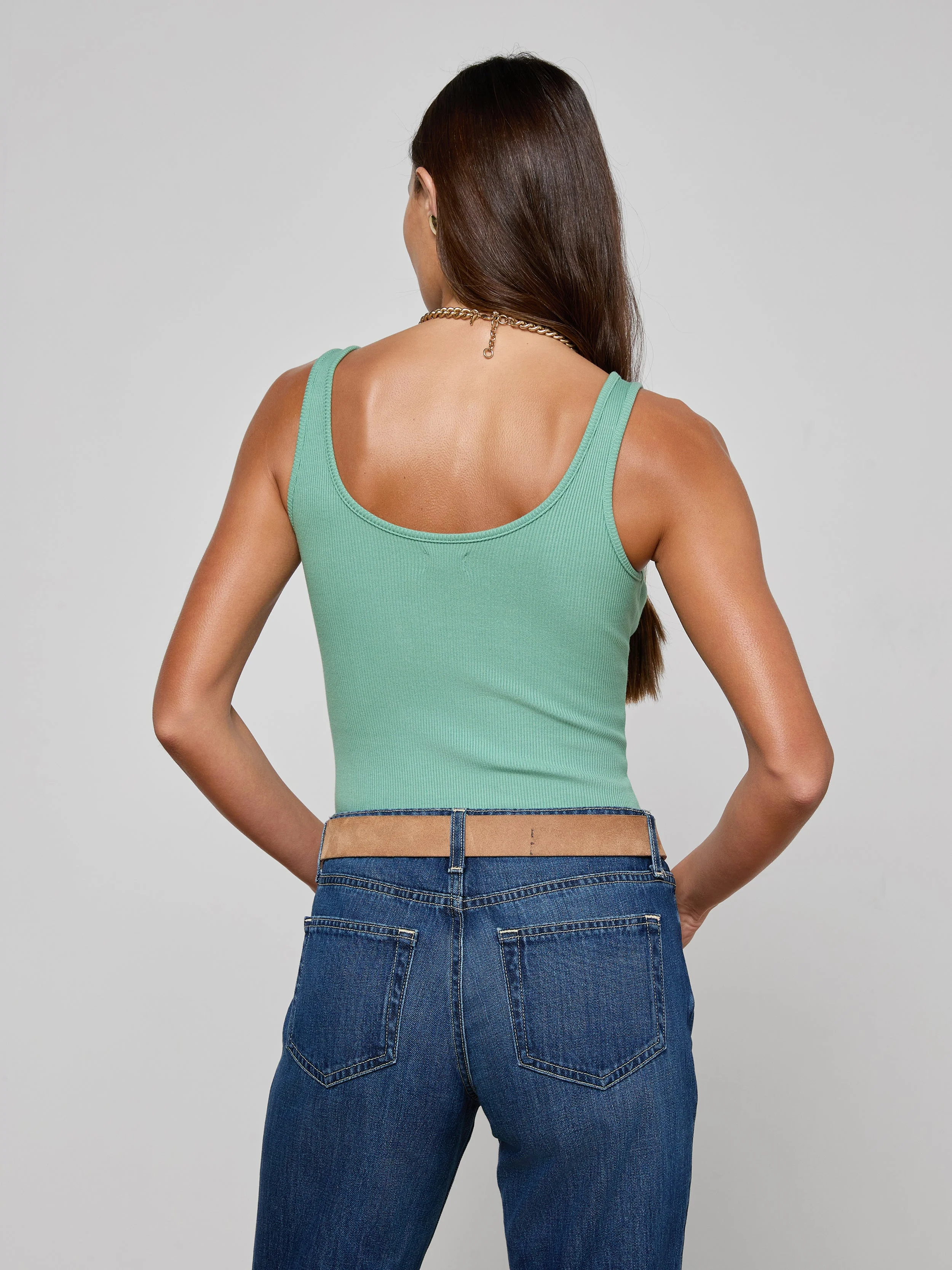 L'AGENCE - Nica Scoopneck Bodysuit - Image 4