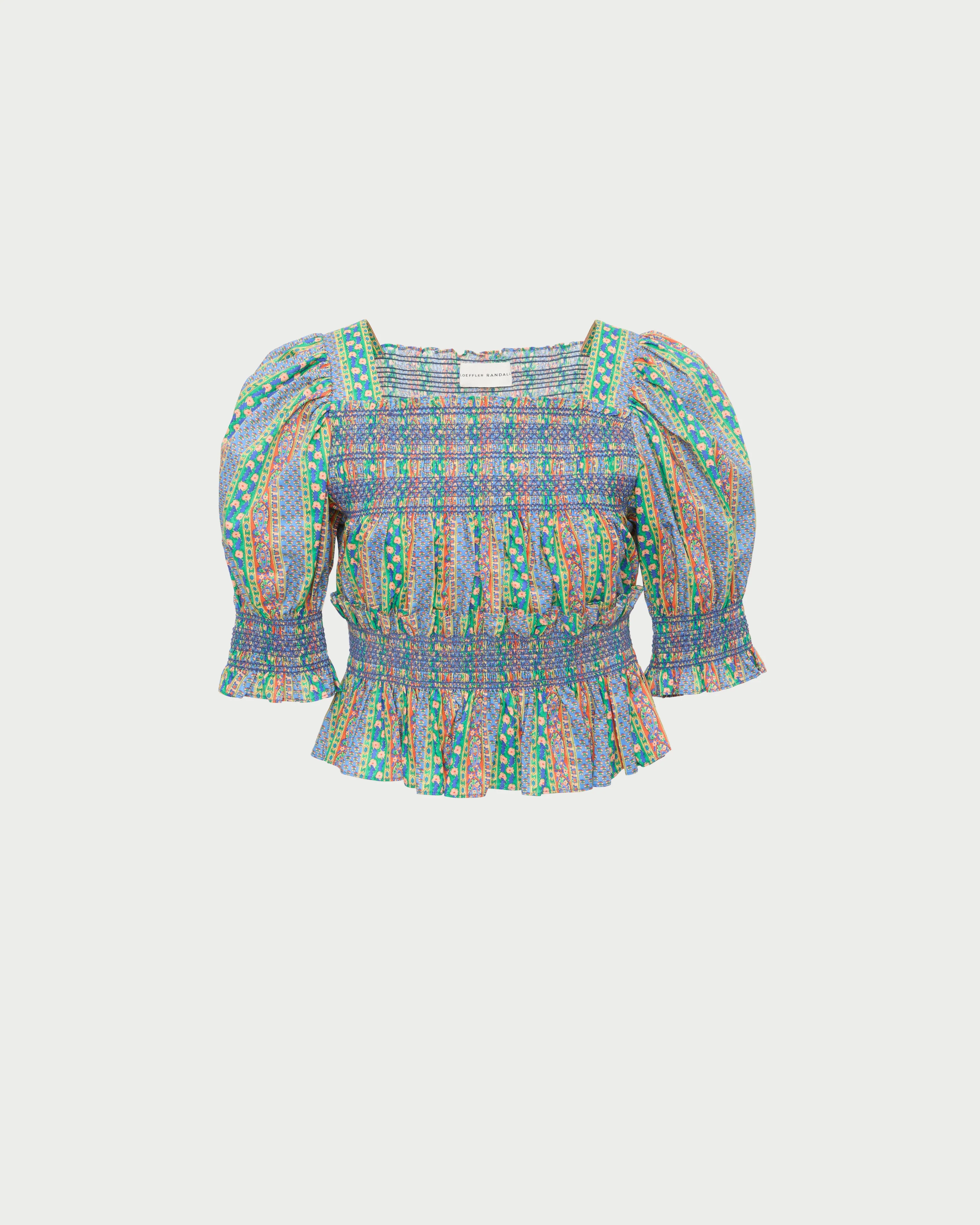 Loeffler Randall - Nicola Smocked Blouse - Image 2
