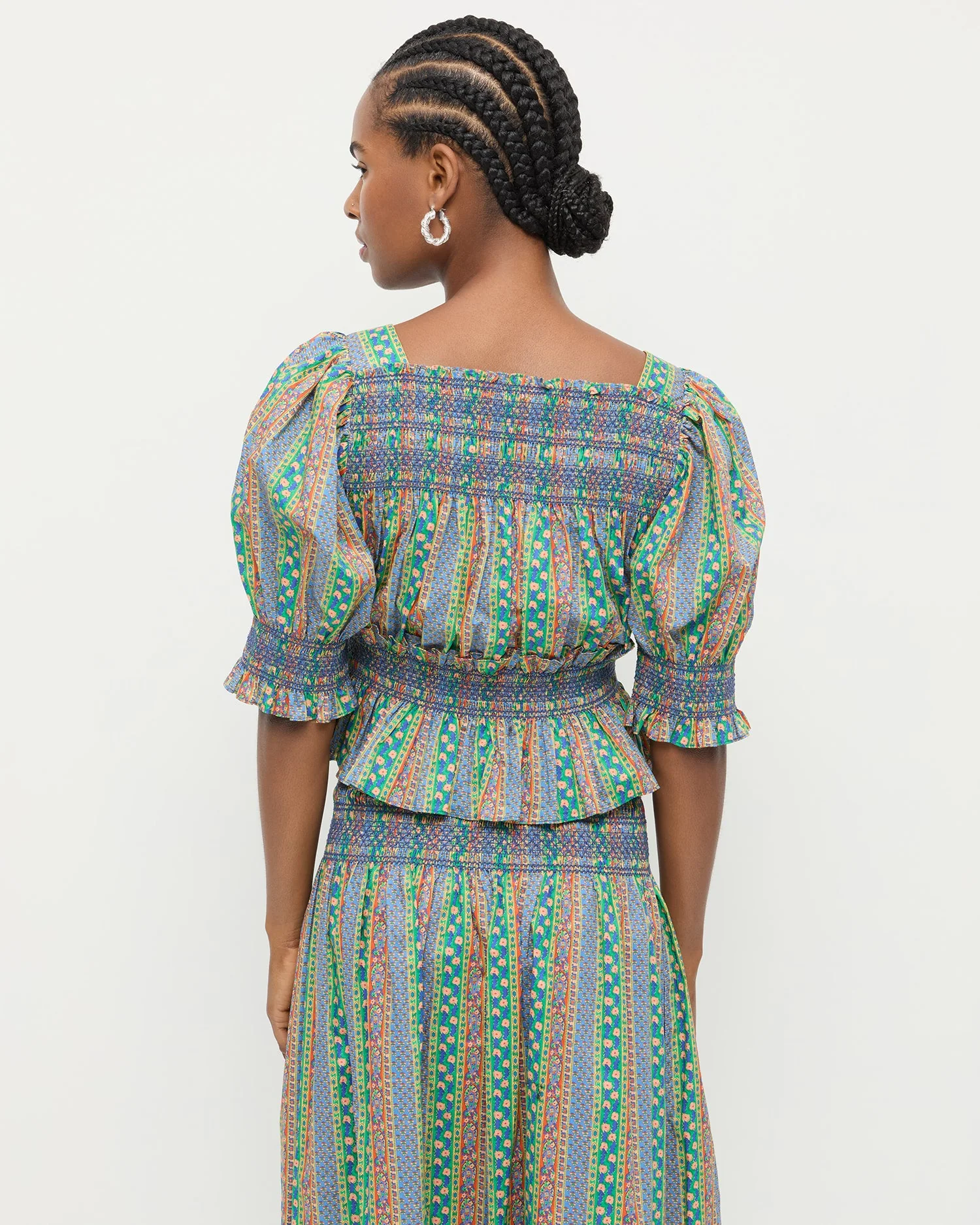 Loeffler Randall - Nicola Smocked Blouse - Image 3
