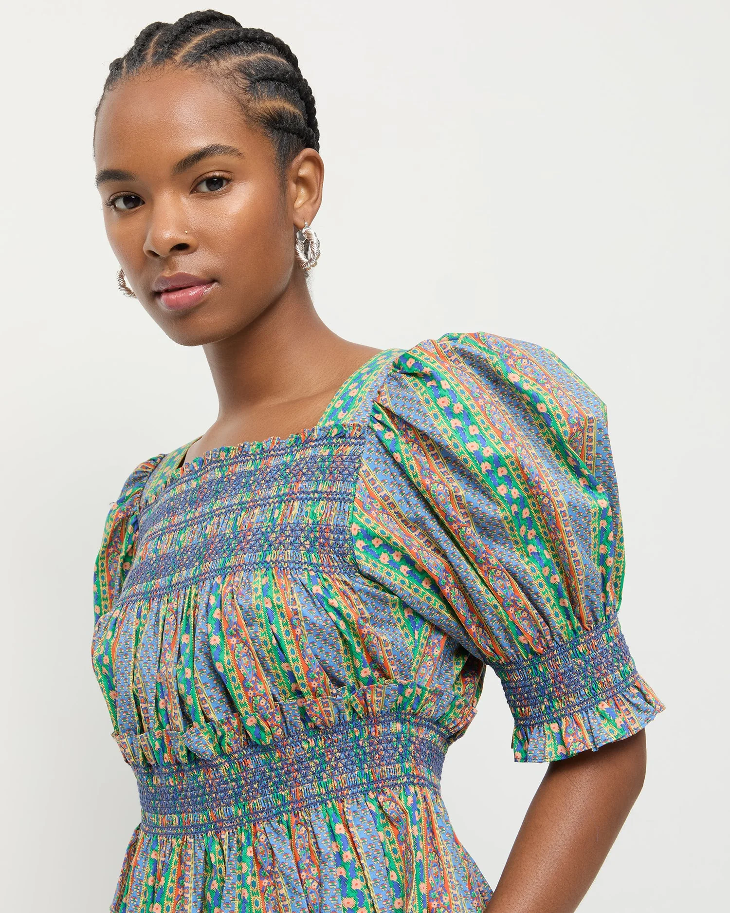 Loeffler Randall - Nicola Smocked Blouse - Image 4