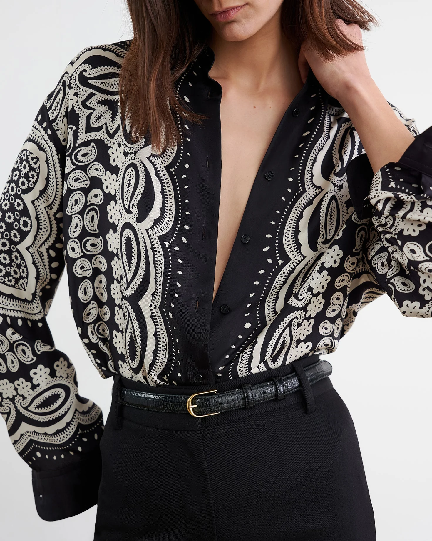 Nili Lotan - ALFIE SILK SHIRT - Image 3