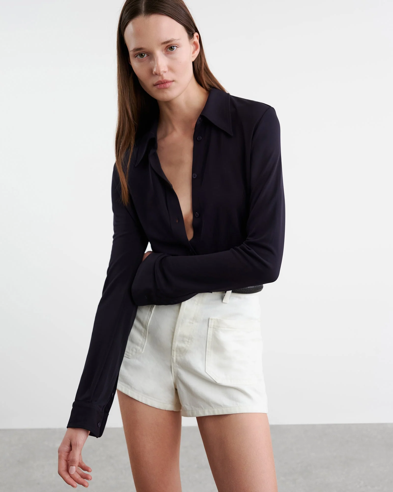 Nili Lotan - ALODIE DENIM SHORT - Image 4