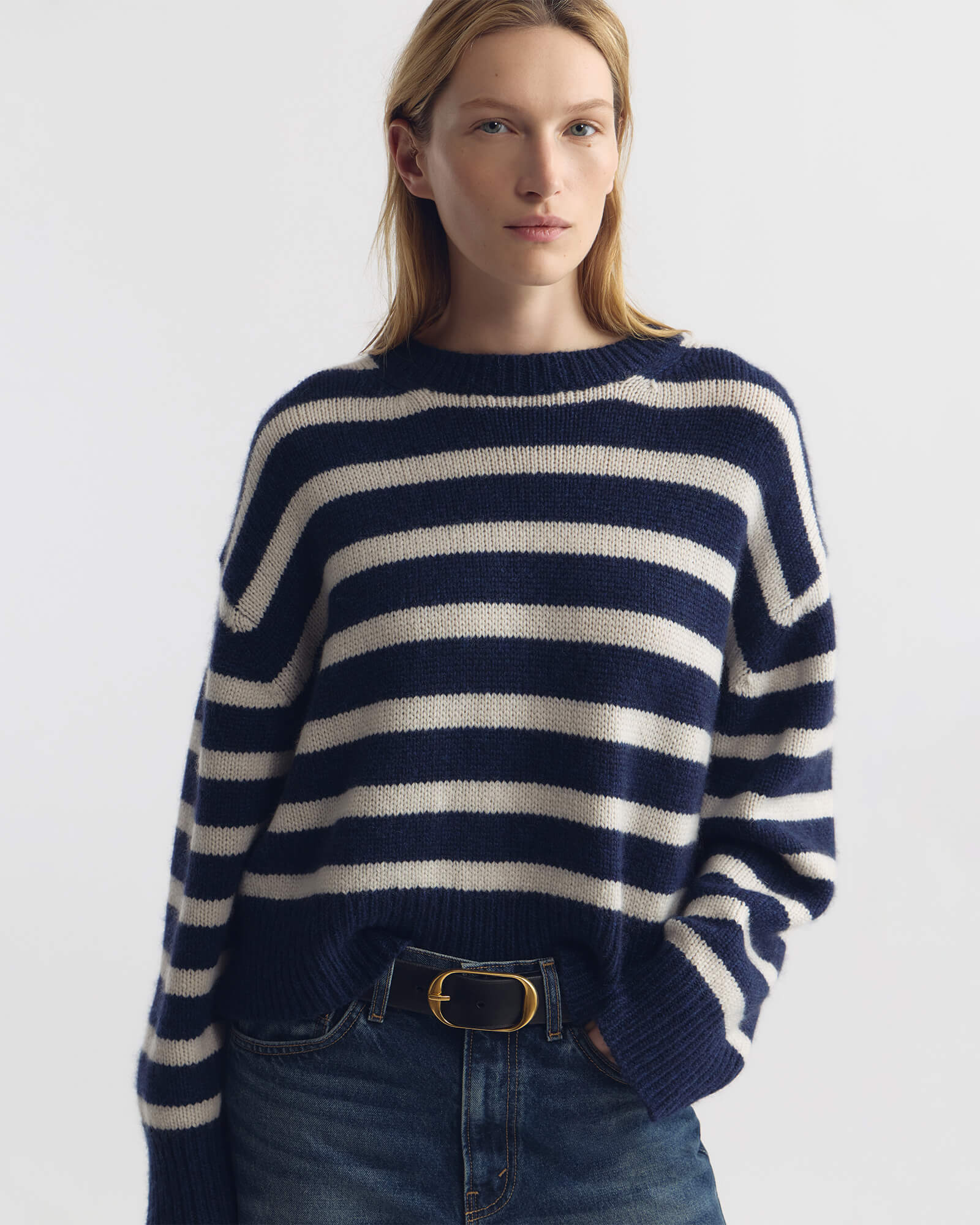 Nili Lotan - ANISA STRIPE CASHMERE SWEATER - Image 2