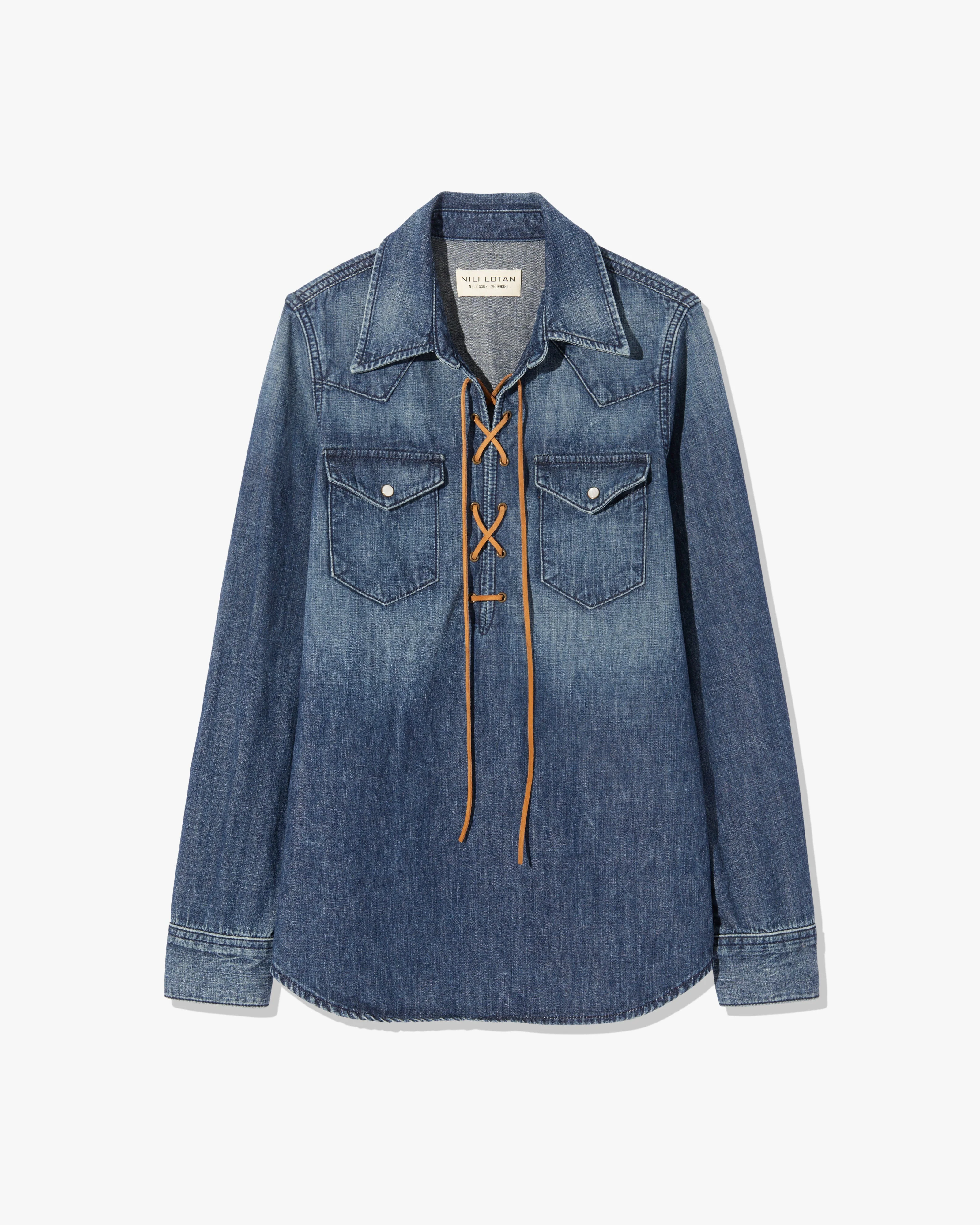 Nili Lotan - COLLINS DENIM SHIRT