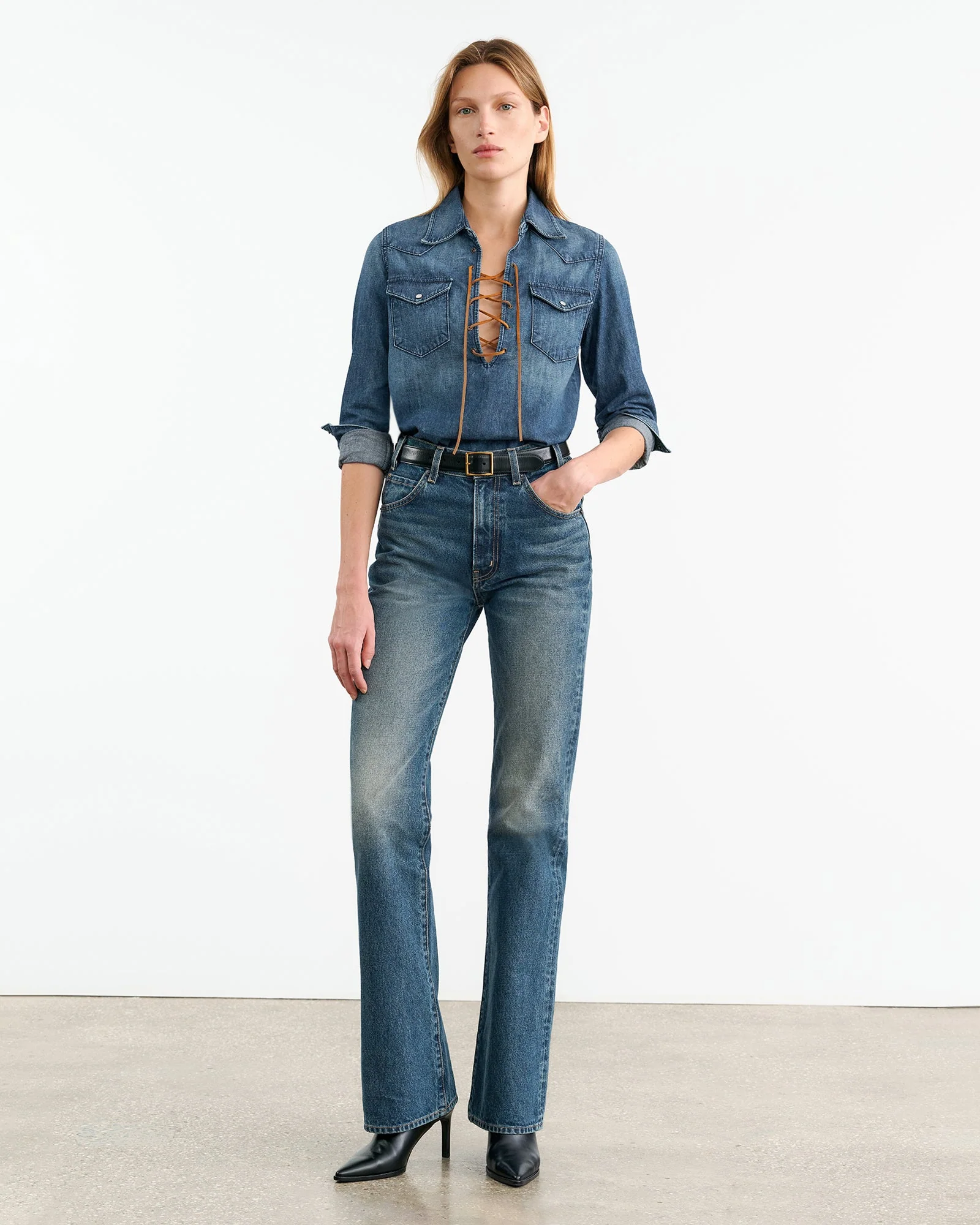 Nili Lotan - COLLINS DENIM SHIRT - Image 4