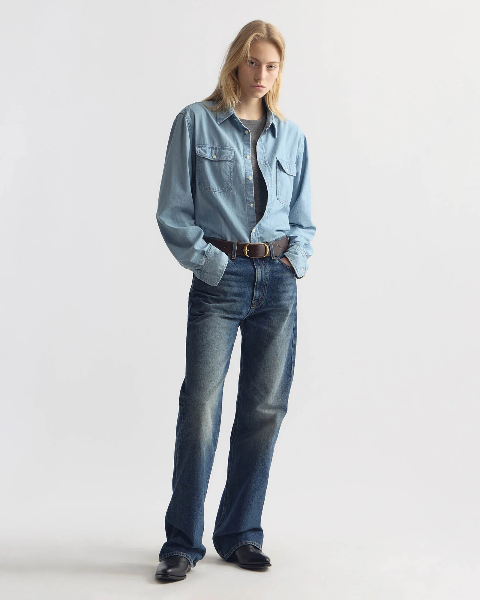 Nili Lotan - DAVINA DENIM SHIRT - Image 5