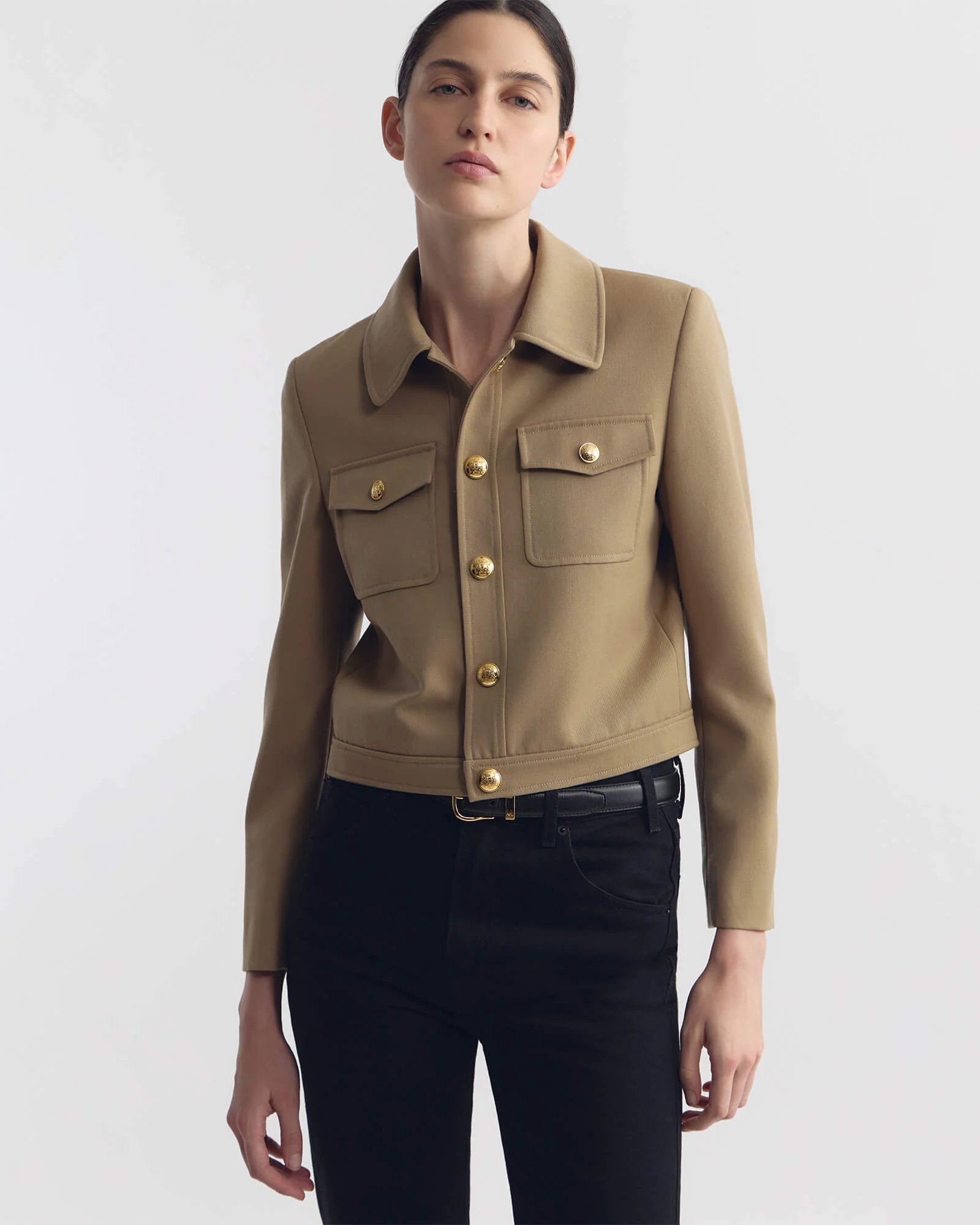 Nili Lotan - EDNA CROPPED WOOL JACKET - Image 4