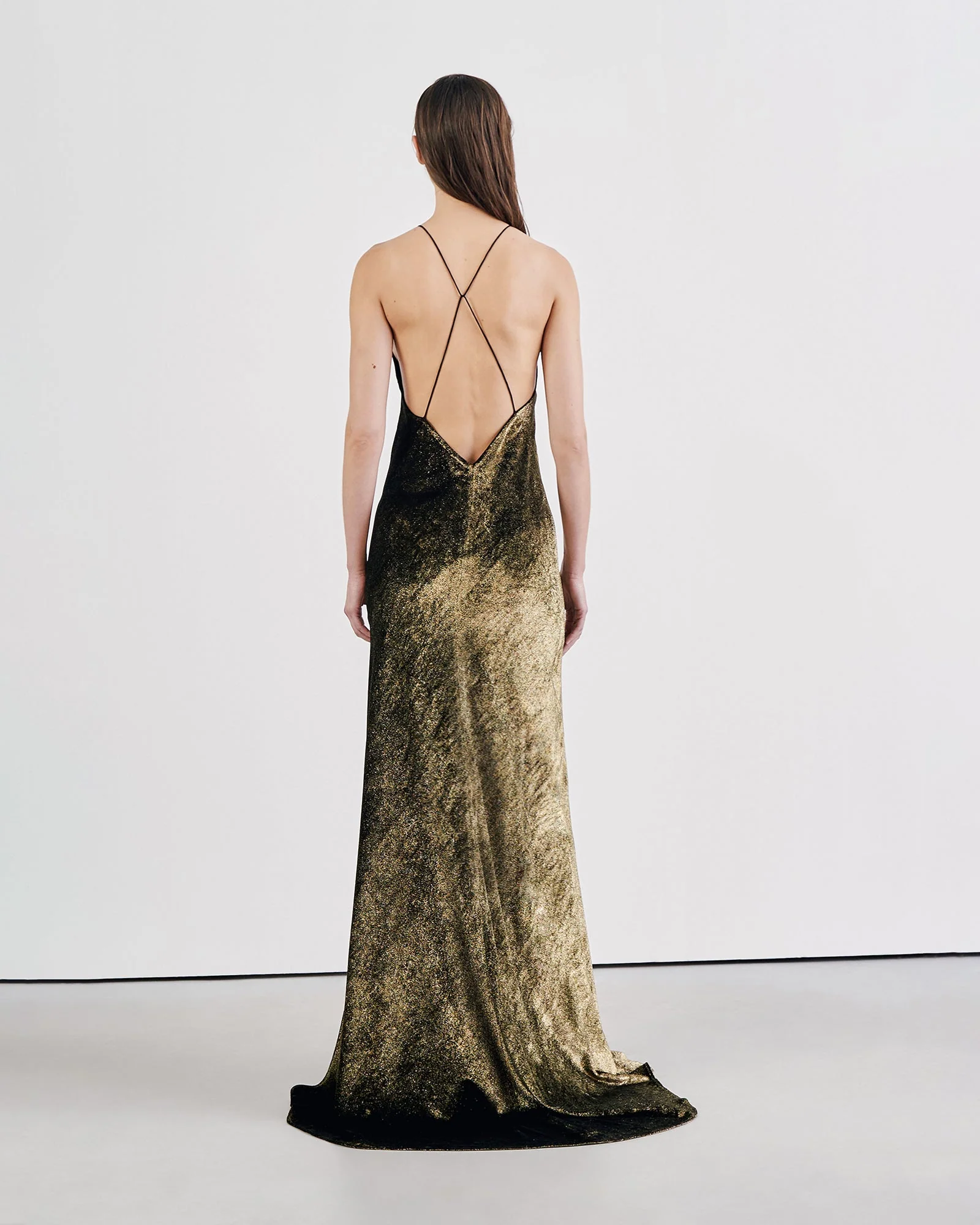 Nili Lotan - GOLD VELVET KATIE GOWN - Image 4