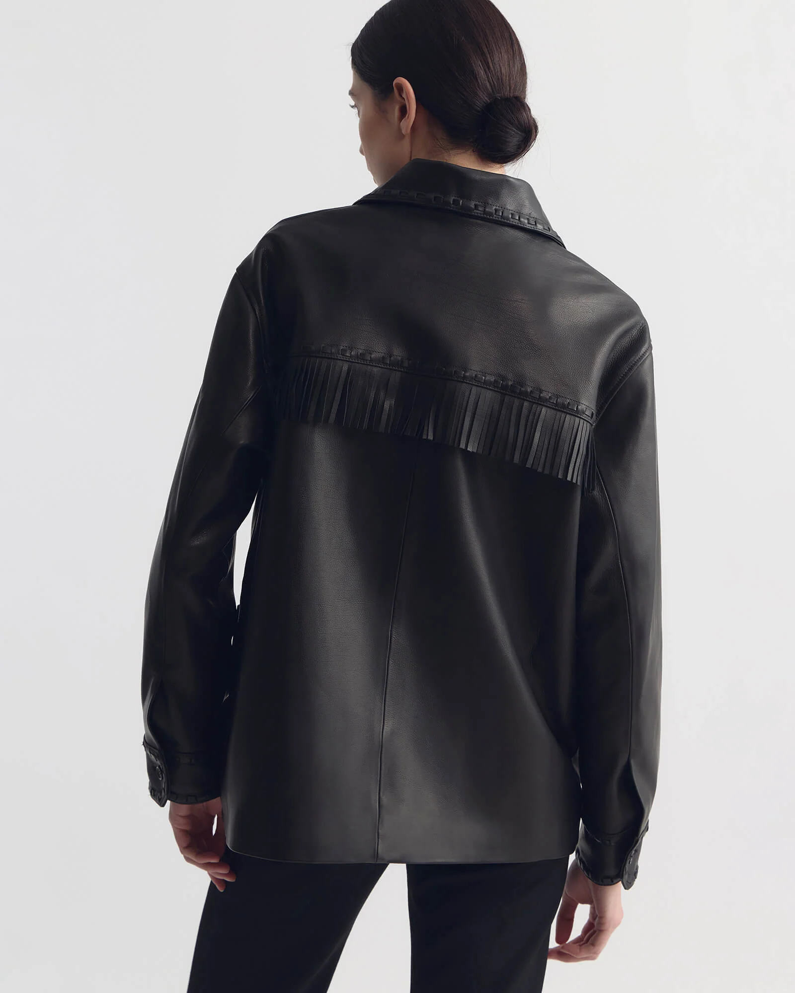 Nili Lotan - GUS FRINGE LEATHER JACKET - Image 4