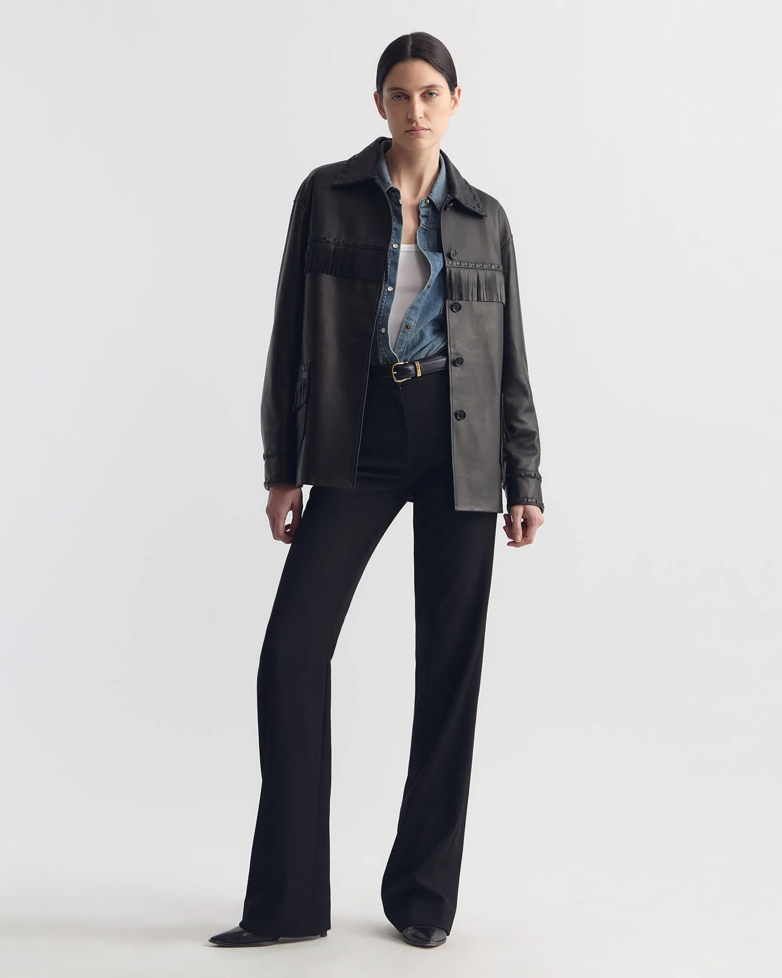 Nili Lotan - GUS FRINGE LEATHER JACKET - Image 5