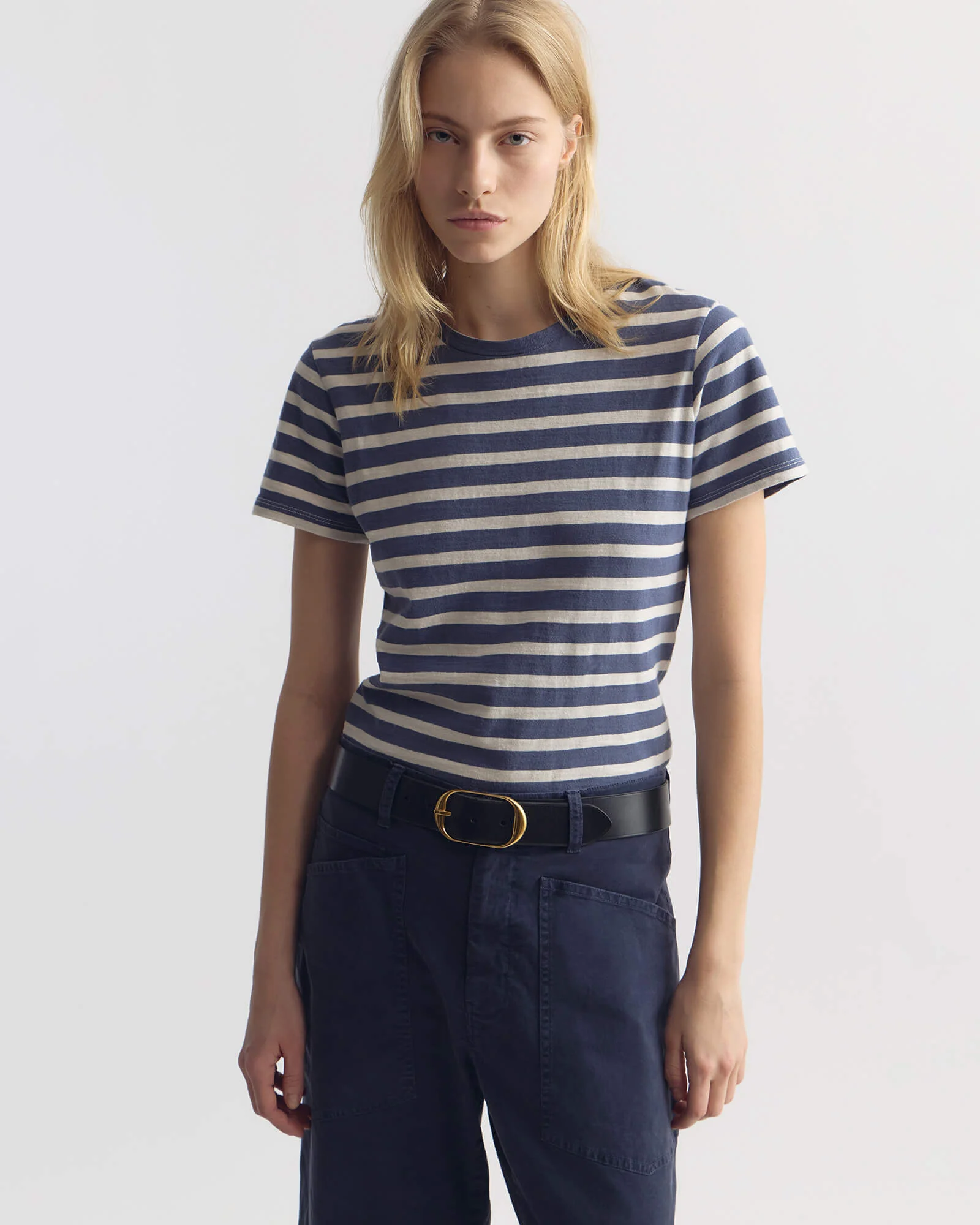 Nili Lotan - LANA CREWNECK STRIPED TEE - Image 2