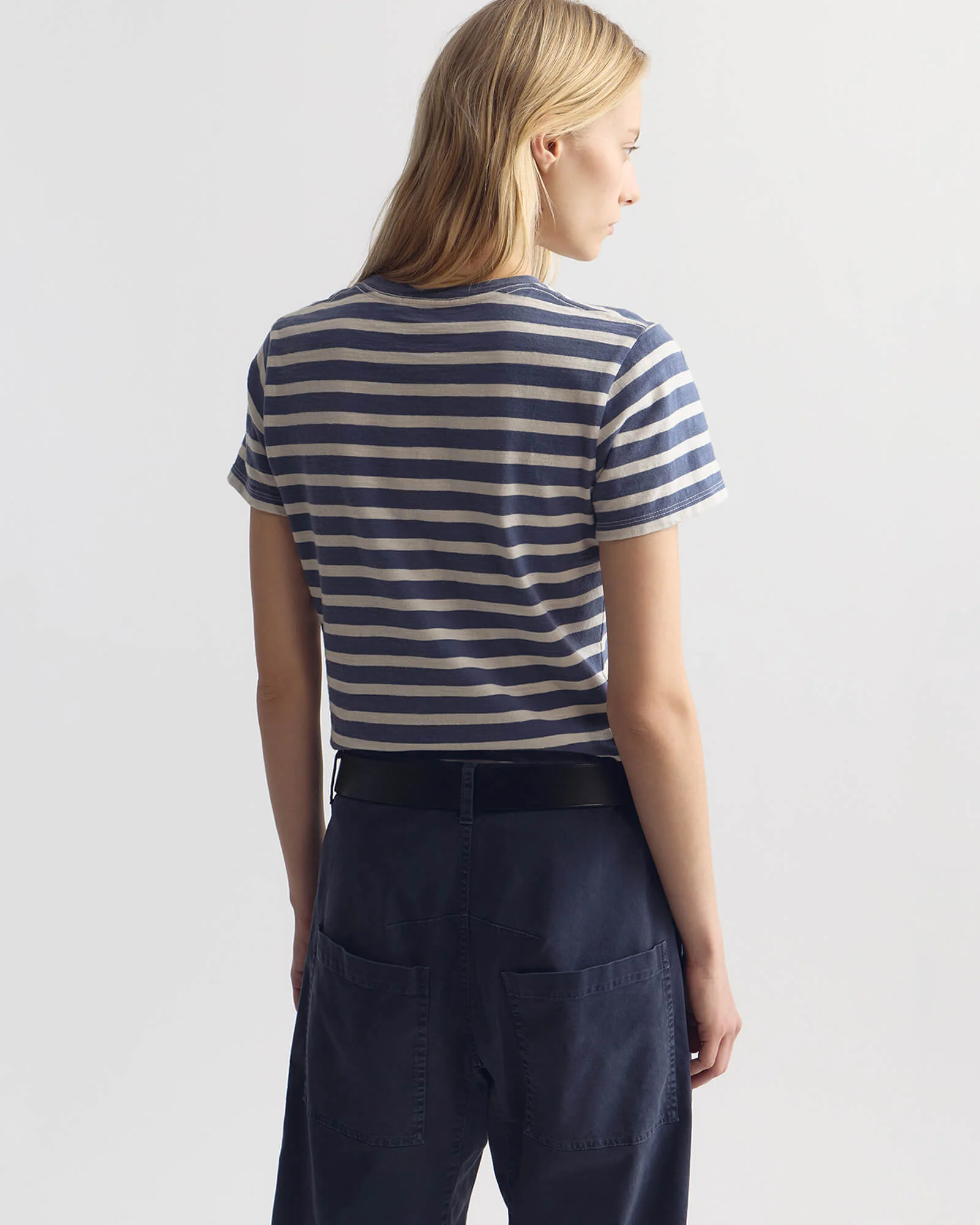 Nili Lotan - LANA CREWNECK STRIPED TEE - Image 4