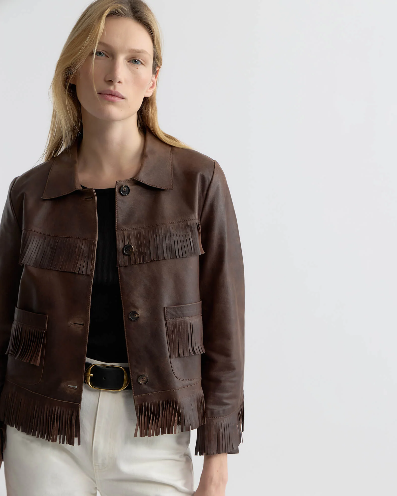 Nili Lotan - LAZARE FRINGE LEATHER JACKET - Image 3