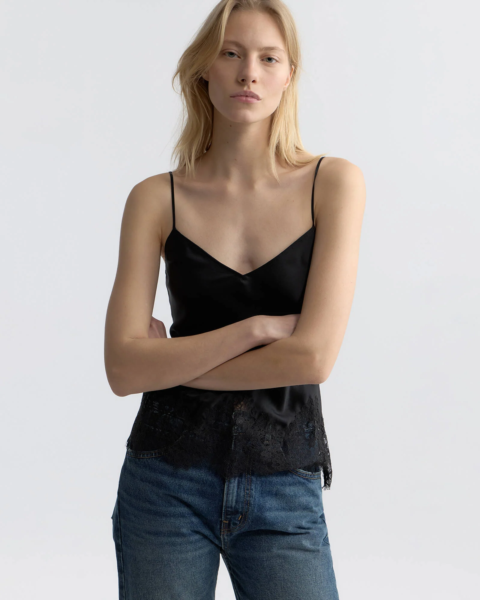 Nili Lotan - NADINE LACE CAMI SILK TOP - Image 2