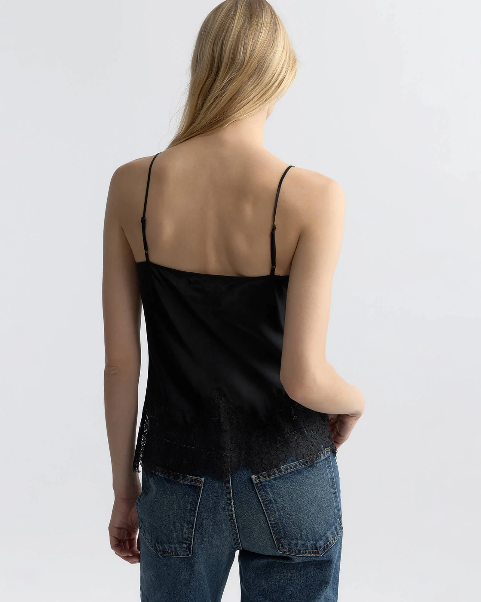 Nili Lotan - NADINE LACE CAMI SILK TOP - Image 4