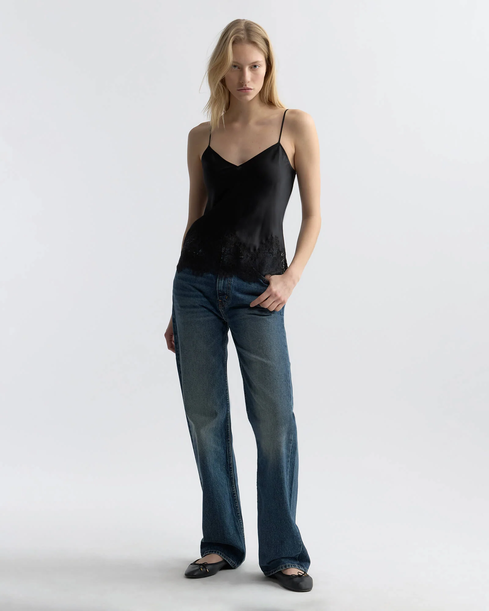 Nili Lotan - NADINE LACE CAMI SILK TOP - Image 5
