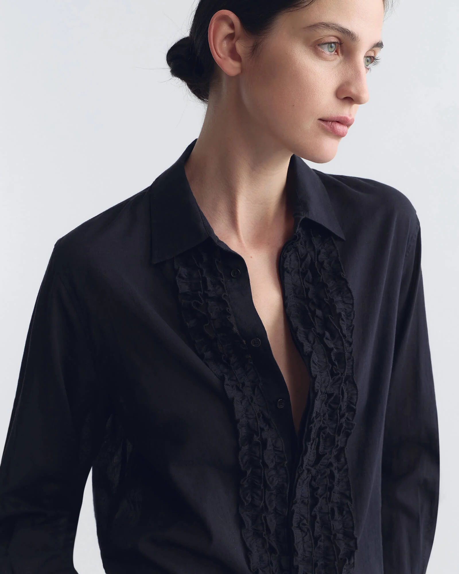 Nili Lotan - NATHAEL RUFFLE SHIRT - Image 3