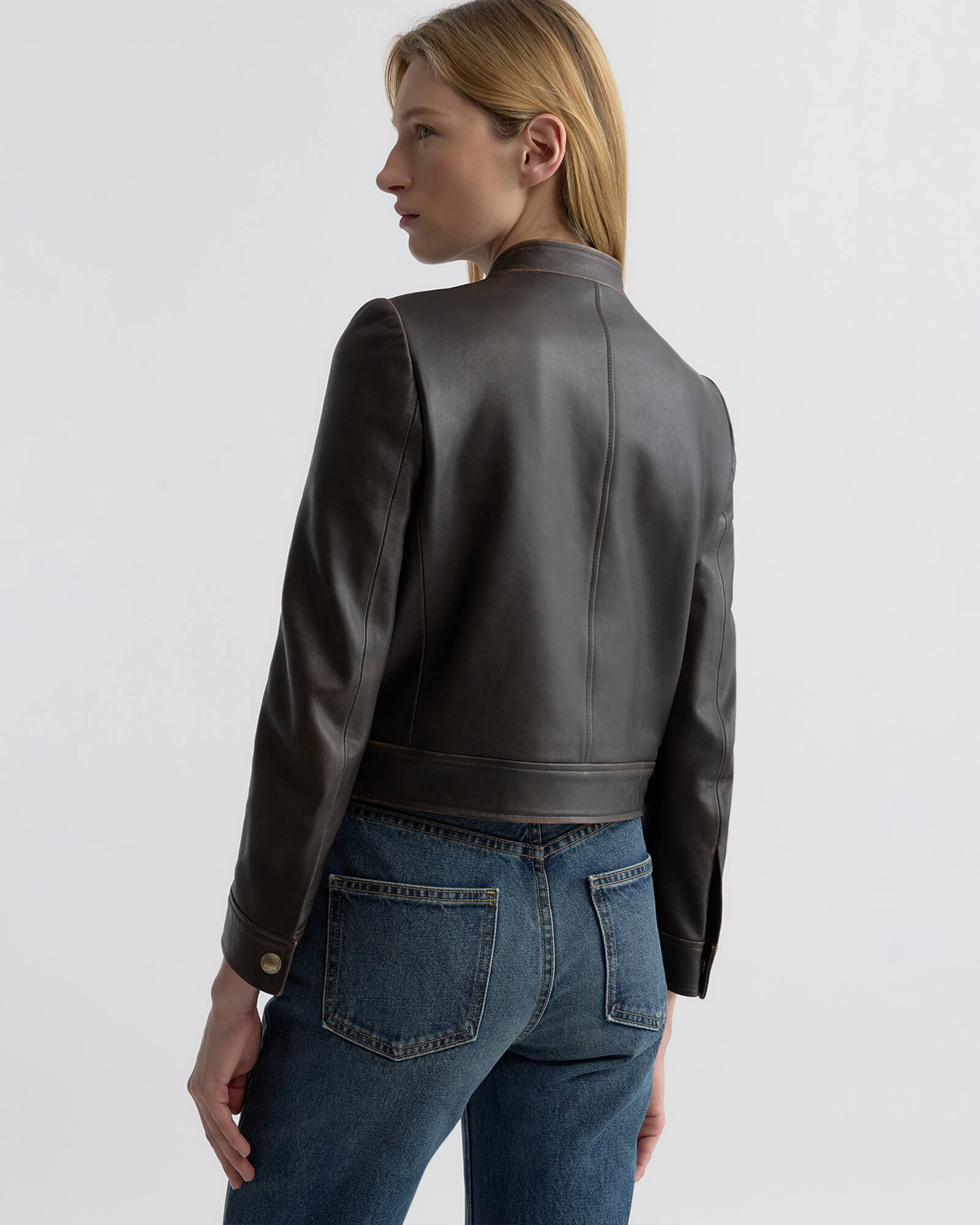 Nili Lotan - NICO SHRUNKEN LEATHER JACKET - Image 5