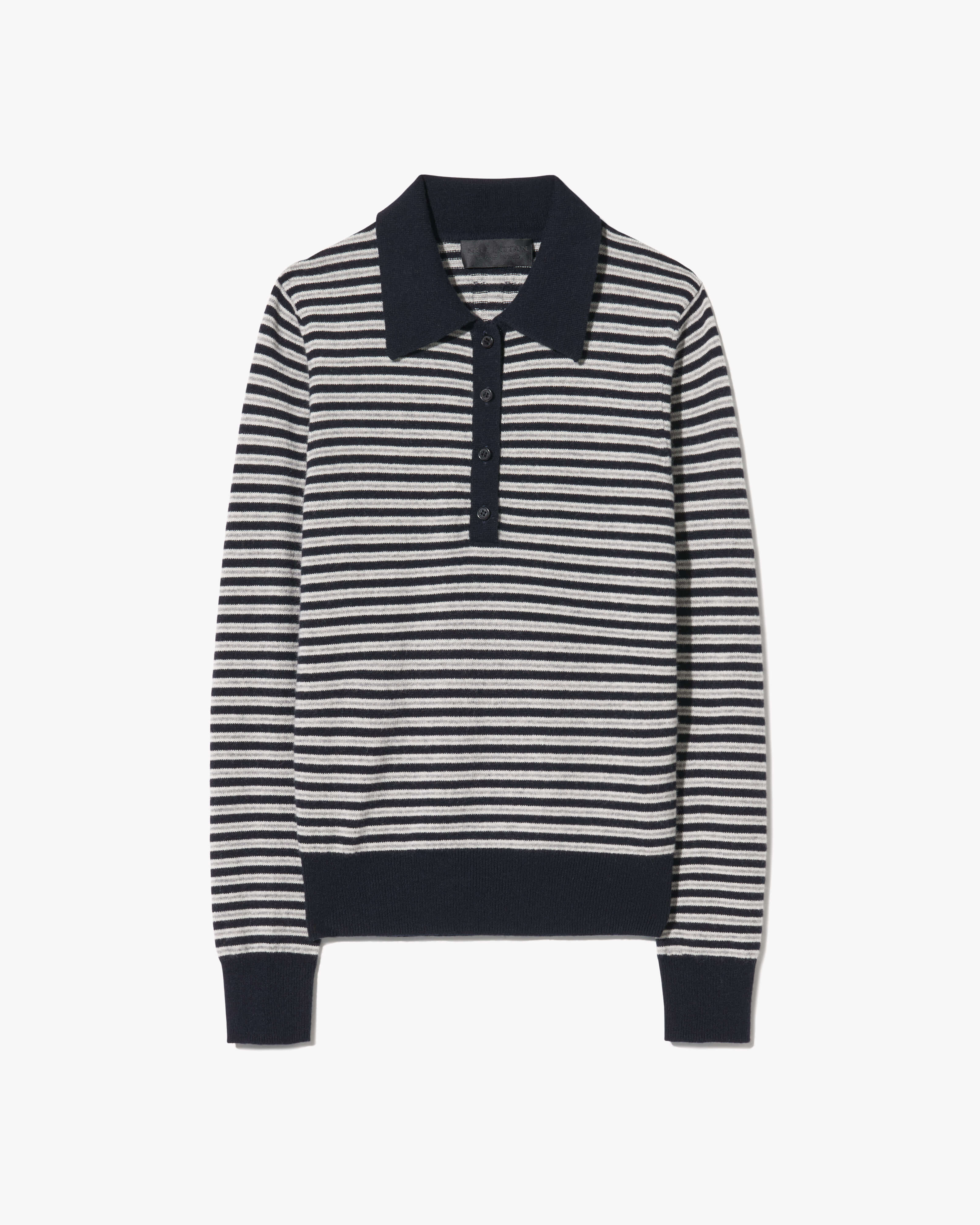 Nili Lotan - PRESCOTT STRIPE CASHMERE POLO