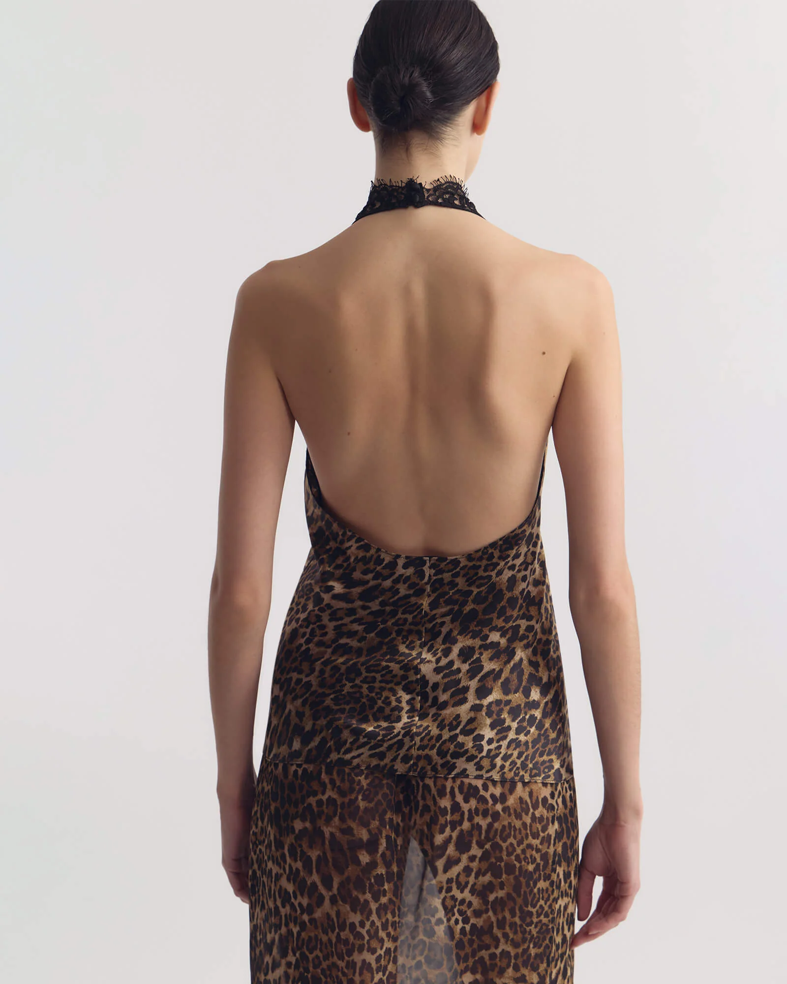 Nili Lotan - TEO LACE HALTERNECK SILK TOP - Image 4