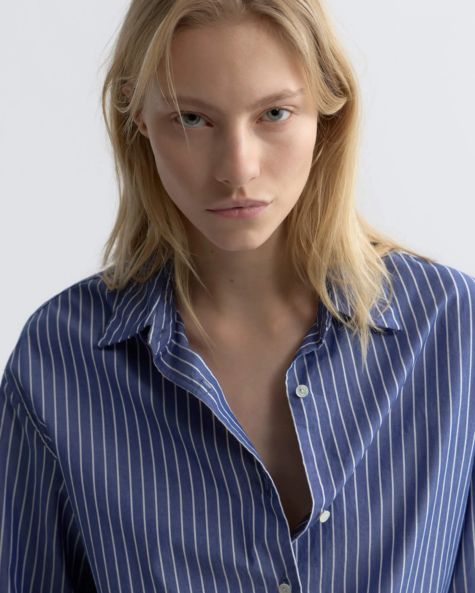 Nili Lotan - YORKE STRIPED COTTON SHIRT - Image 3