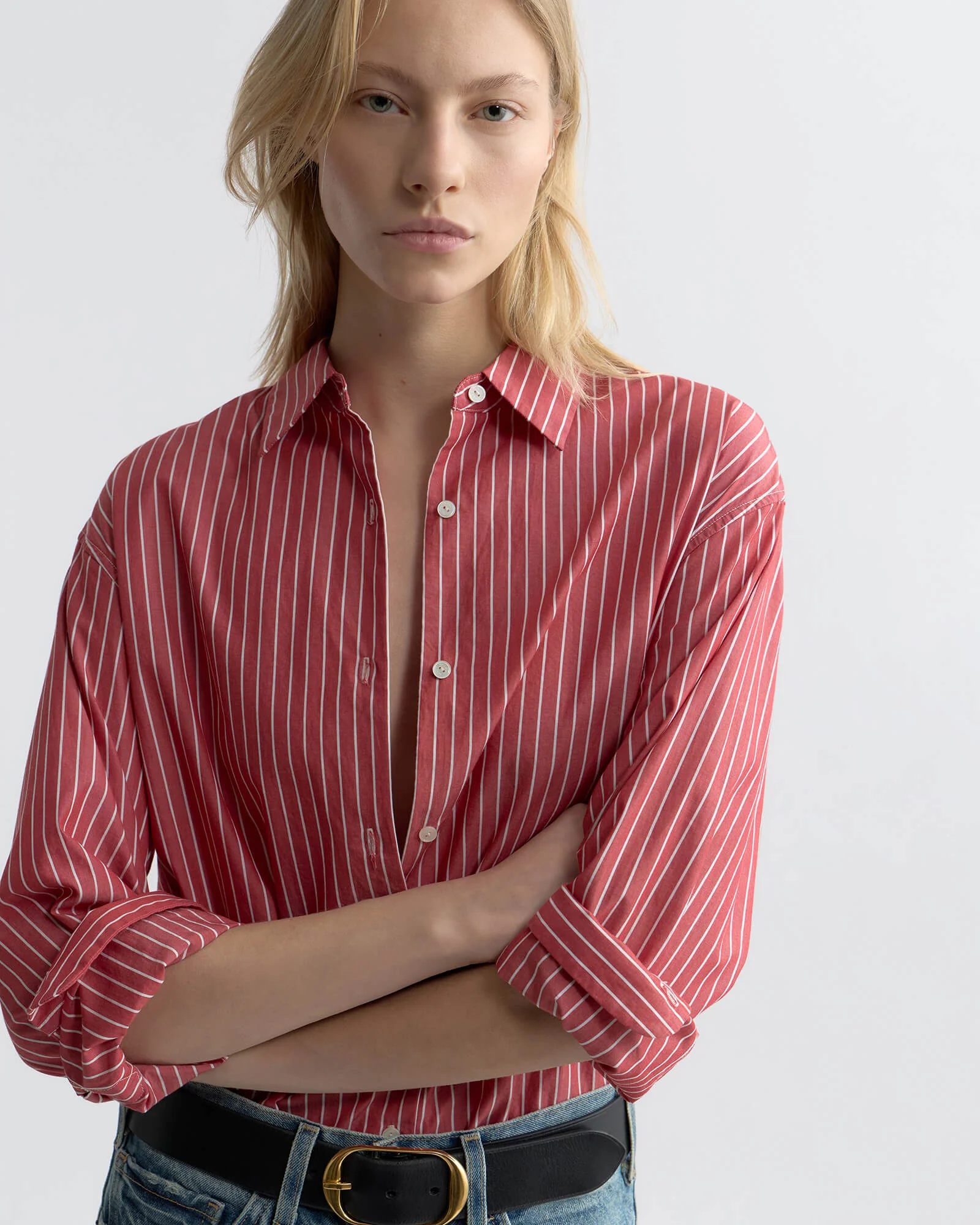 Nili Lotan - YORKE STRIPED COTTON SHIRT - Image 9
