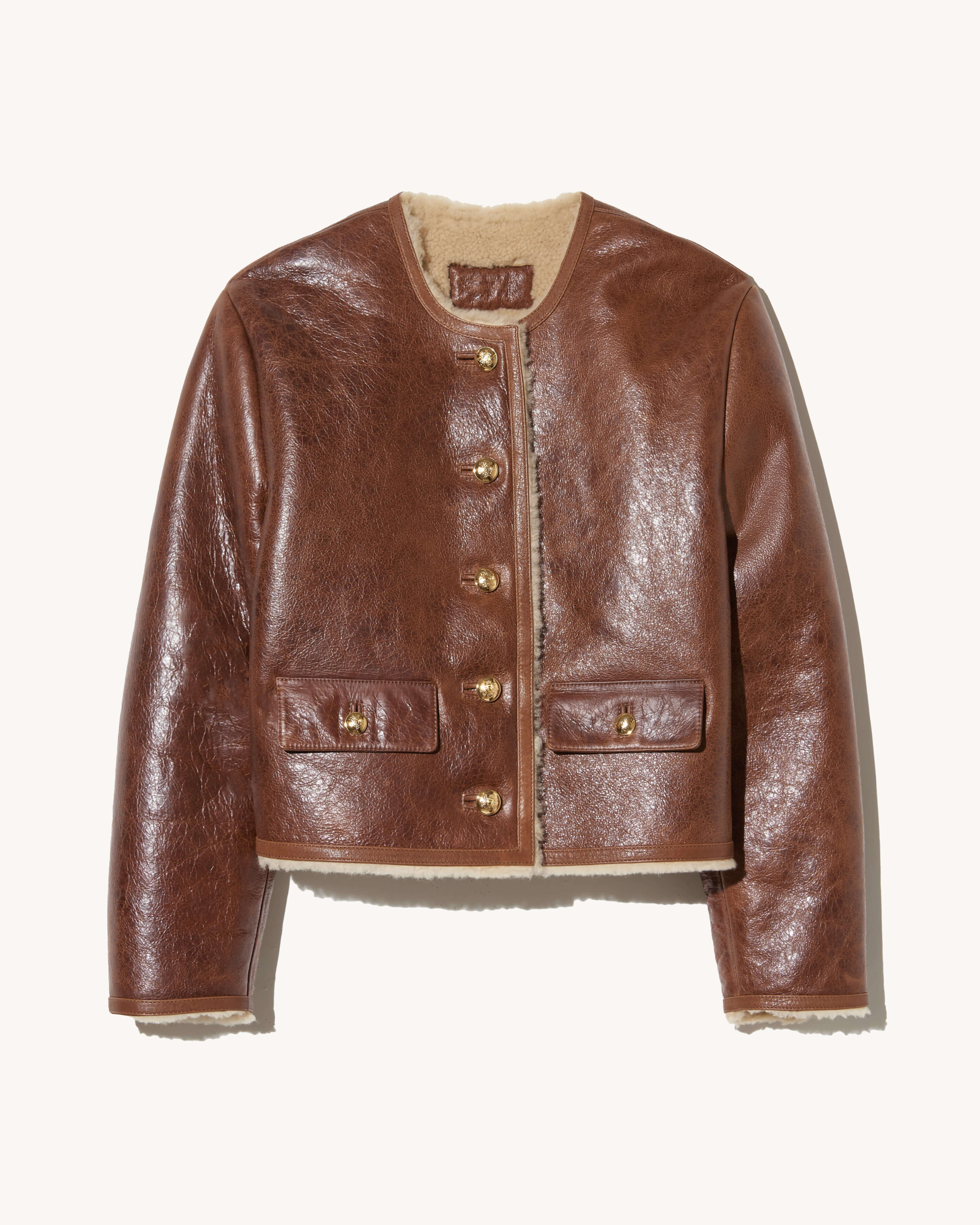 Nili Lotan - ZANIE SHORT SHEARLING COAT