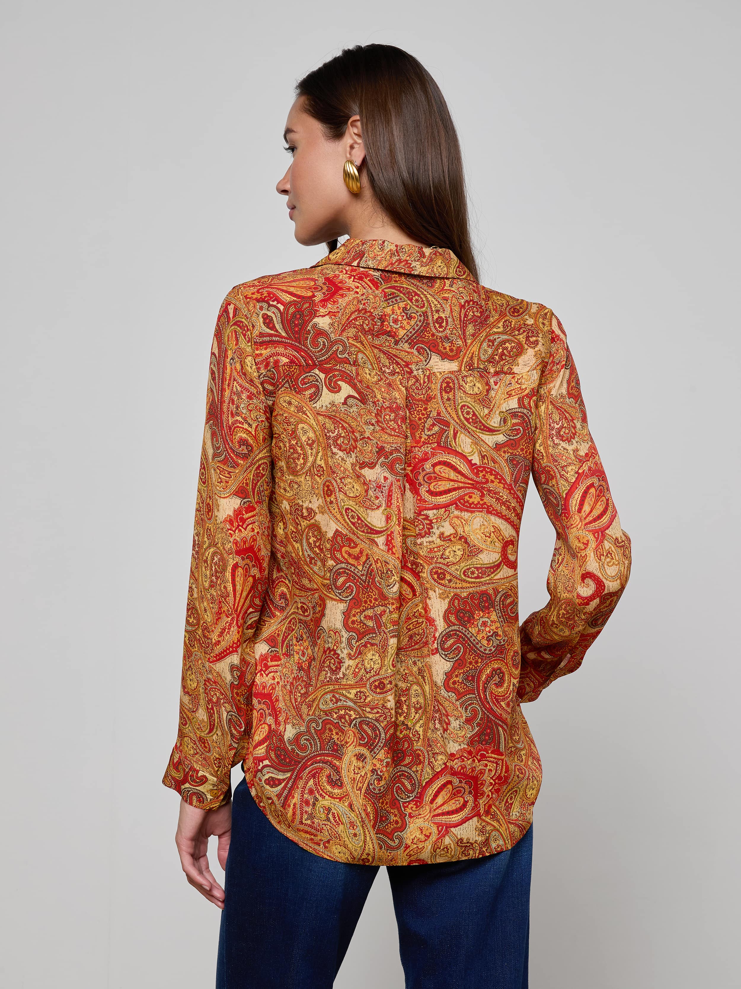 L'AGENCE - Nina Silk Blouse - Image 4