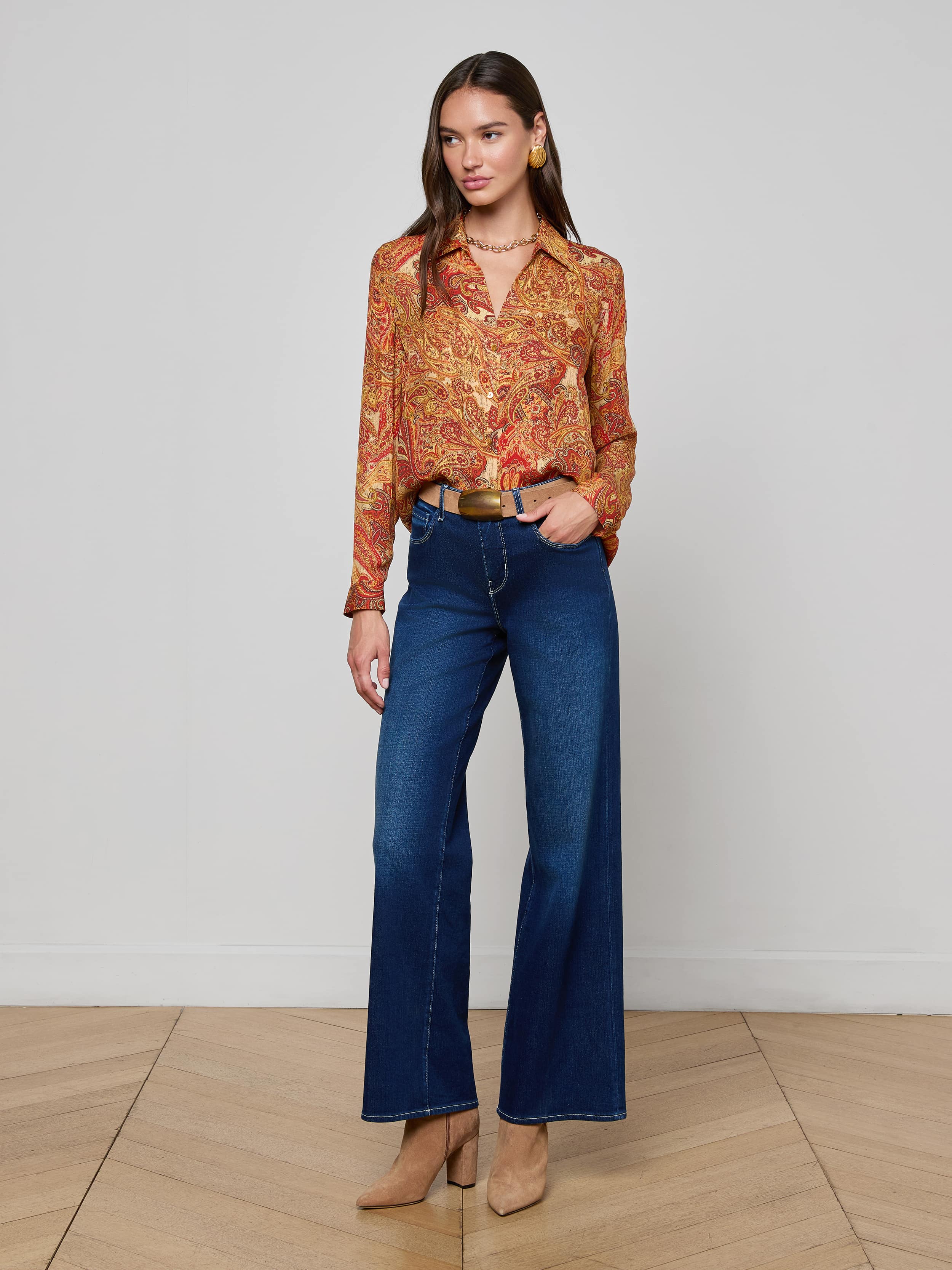 L'AGENCE - Nina Silk Blouse - Image 9