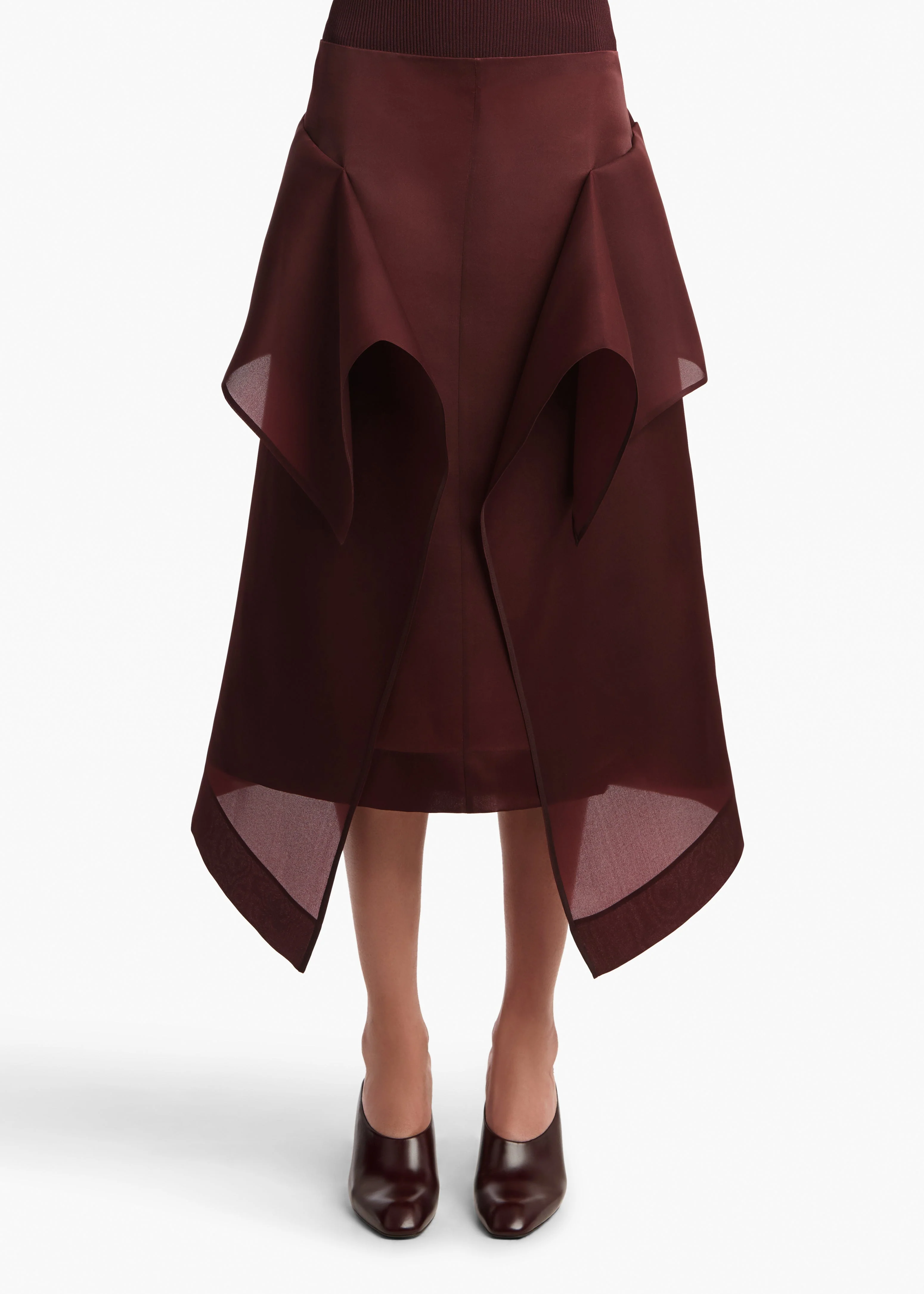 Khaite - Nina Skirt in Almandine - Image 3