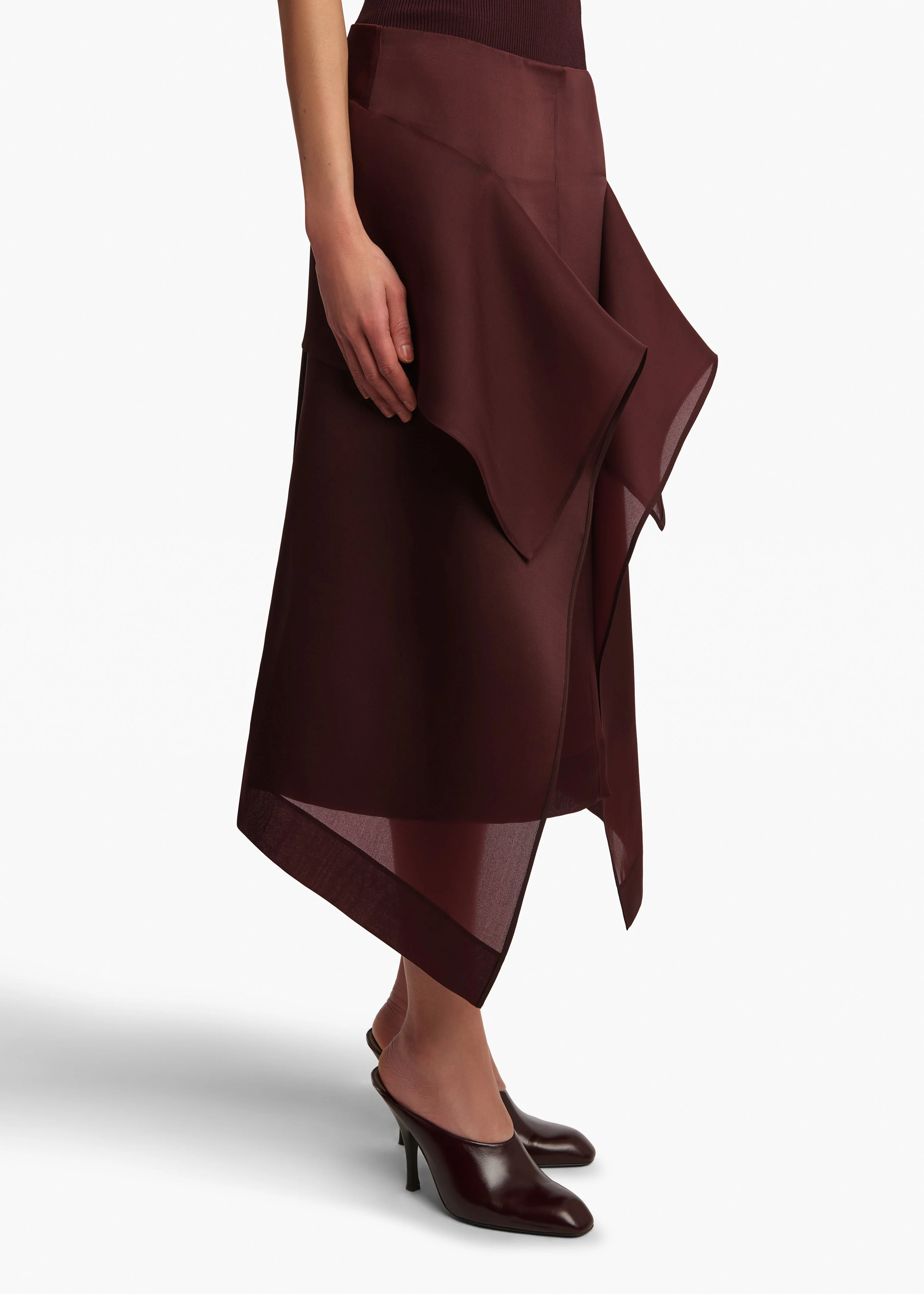 Khaite - Nina Skirt in Almandine - Image 5