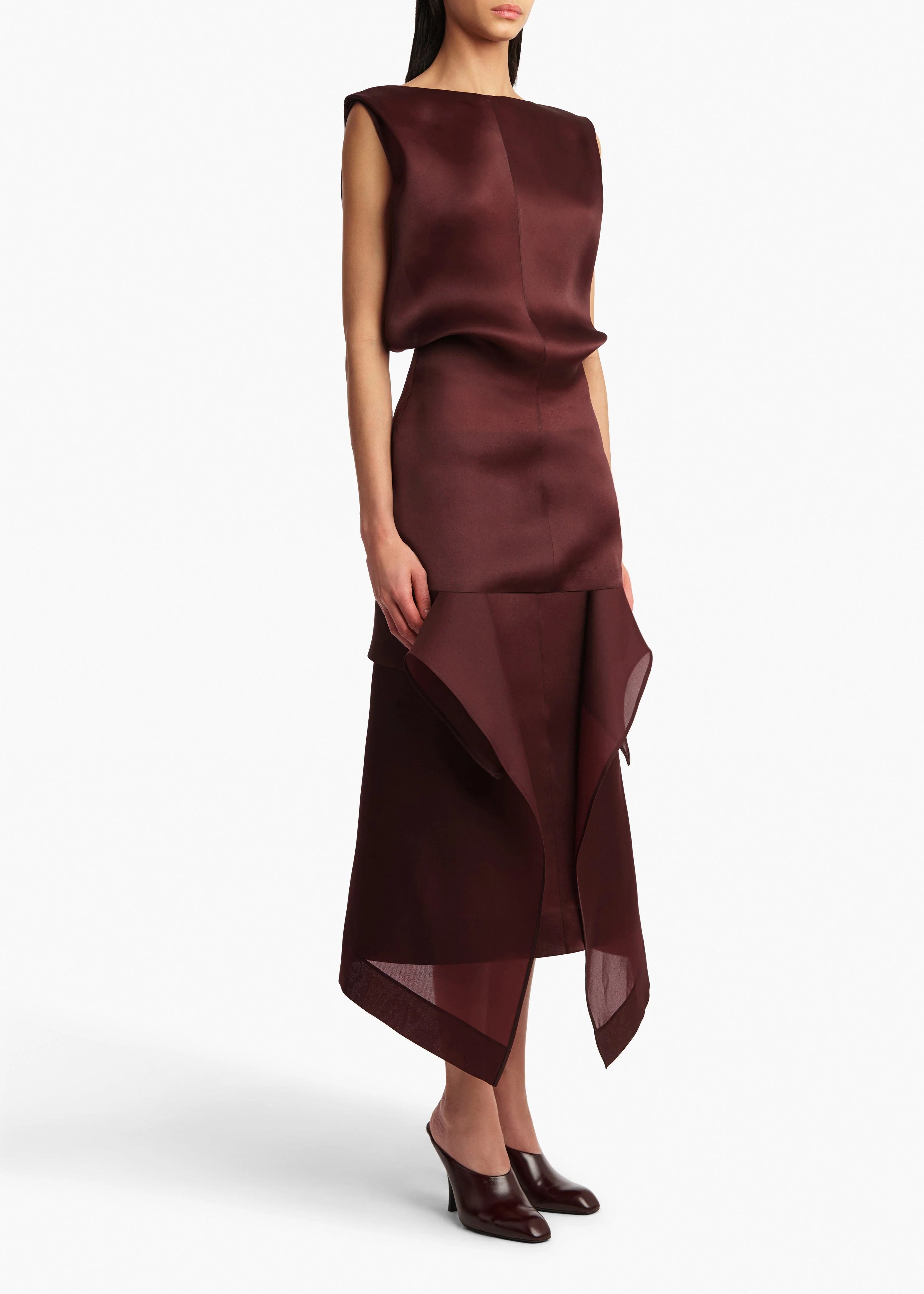 Khaite - Nina Skirt in Almandine - Image 9