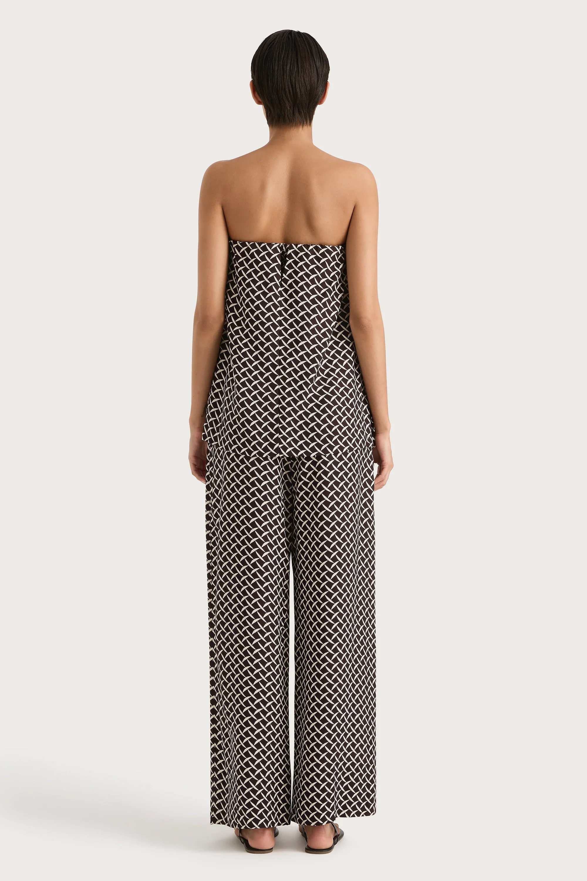 Faithfull - Ninette Strapless Top Espresso Geo - Final Sale - Image 5