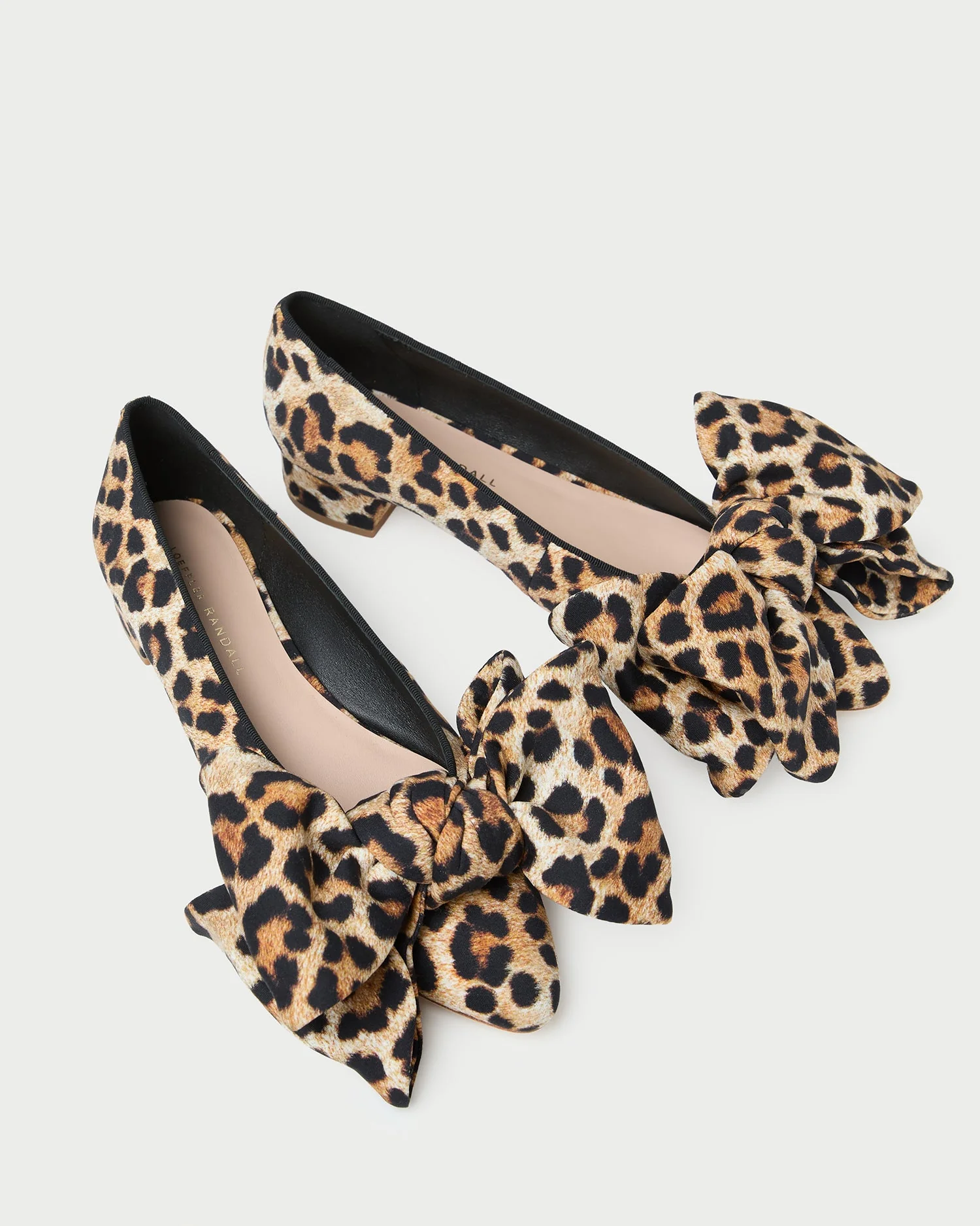 Loeffler Randall - Noa Leopard Jersey Bow Flat - Image 3