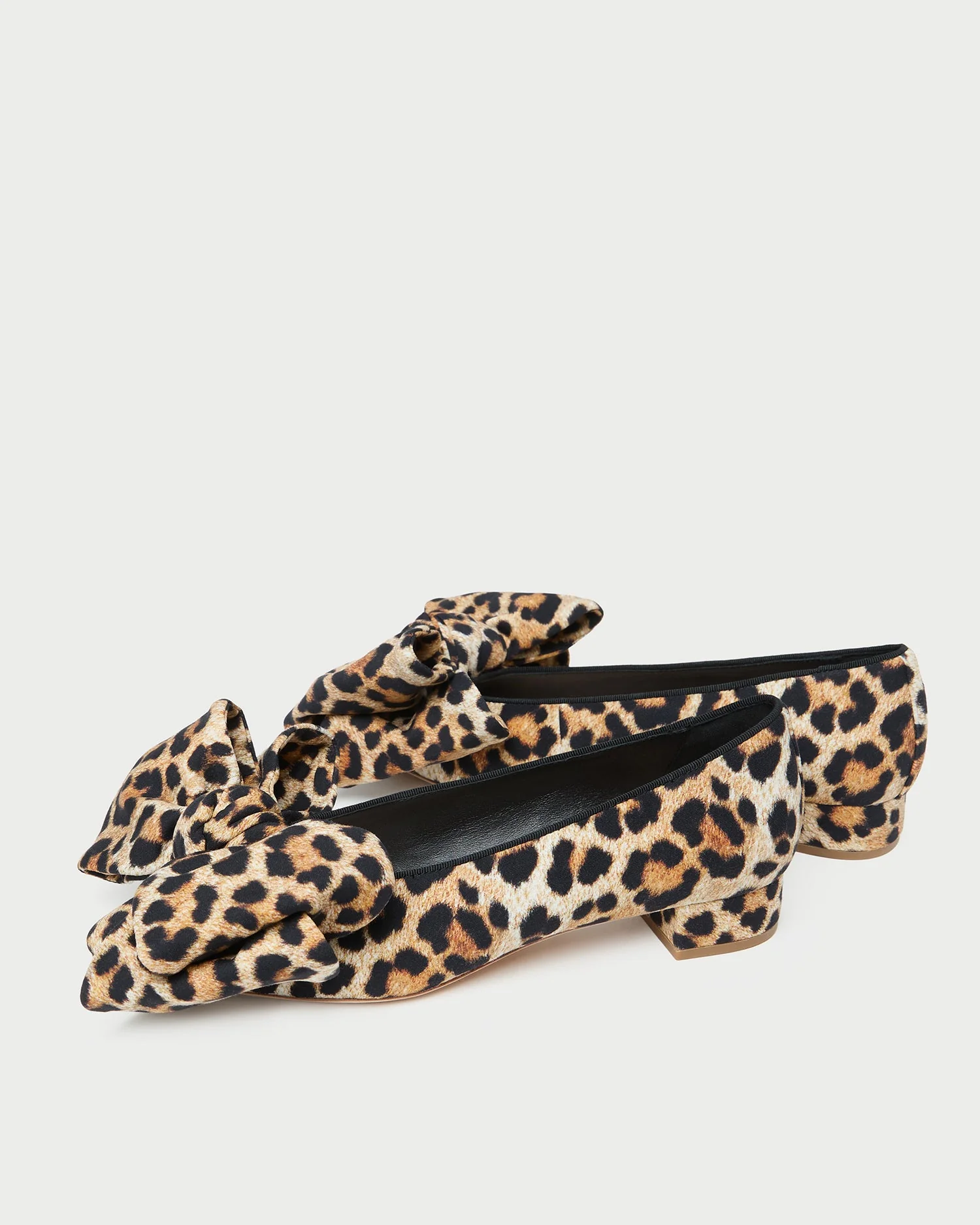 Loeffler Randall - Noa Leopard Jersey Bow Flat - Image 4