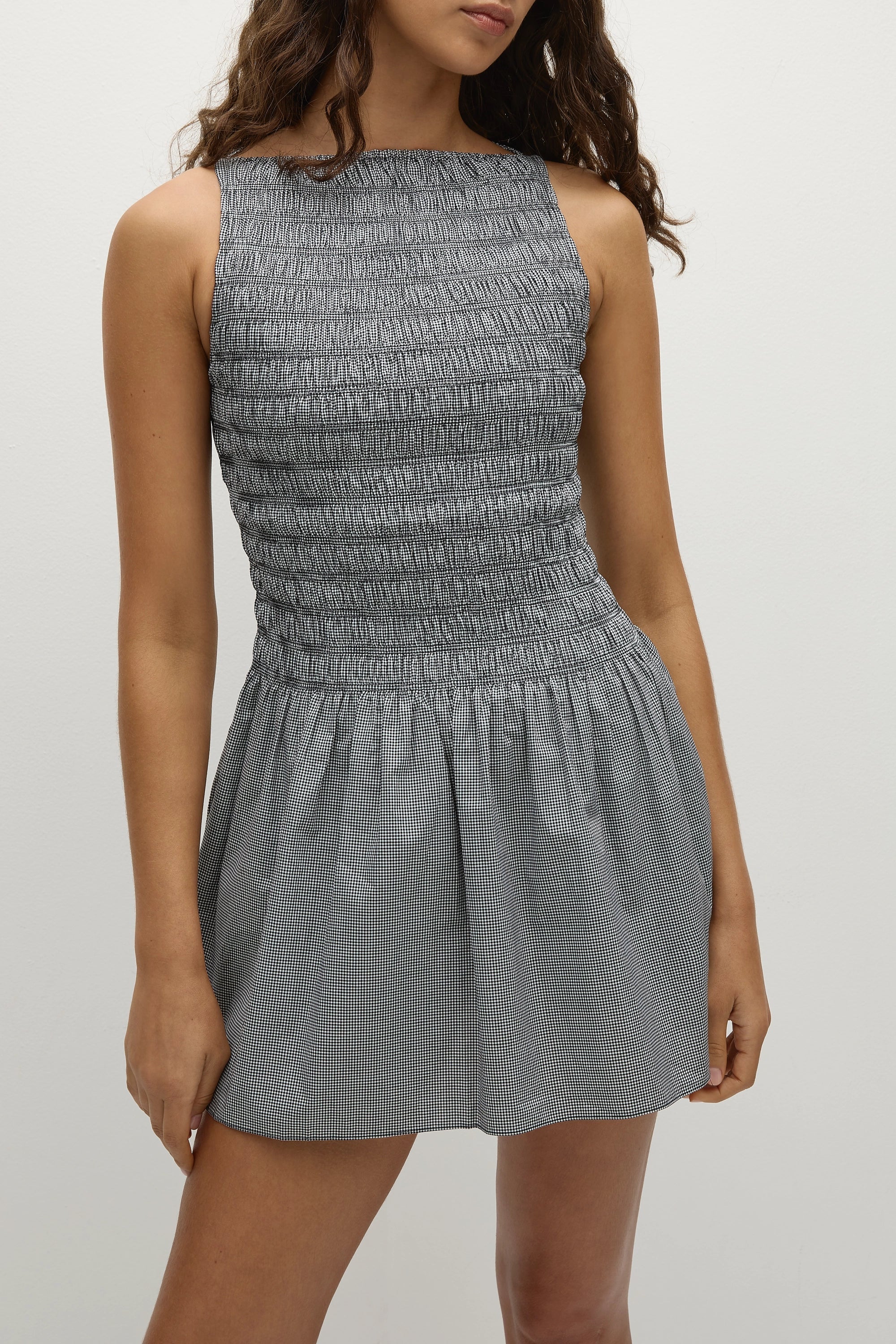 Faithfull - Noa Mini Dress Gingham Black - Final Sale - Image 4