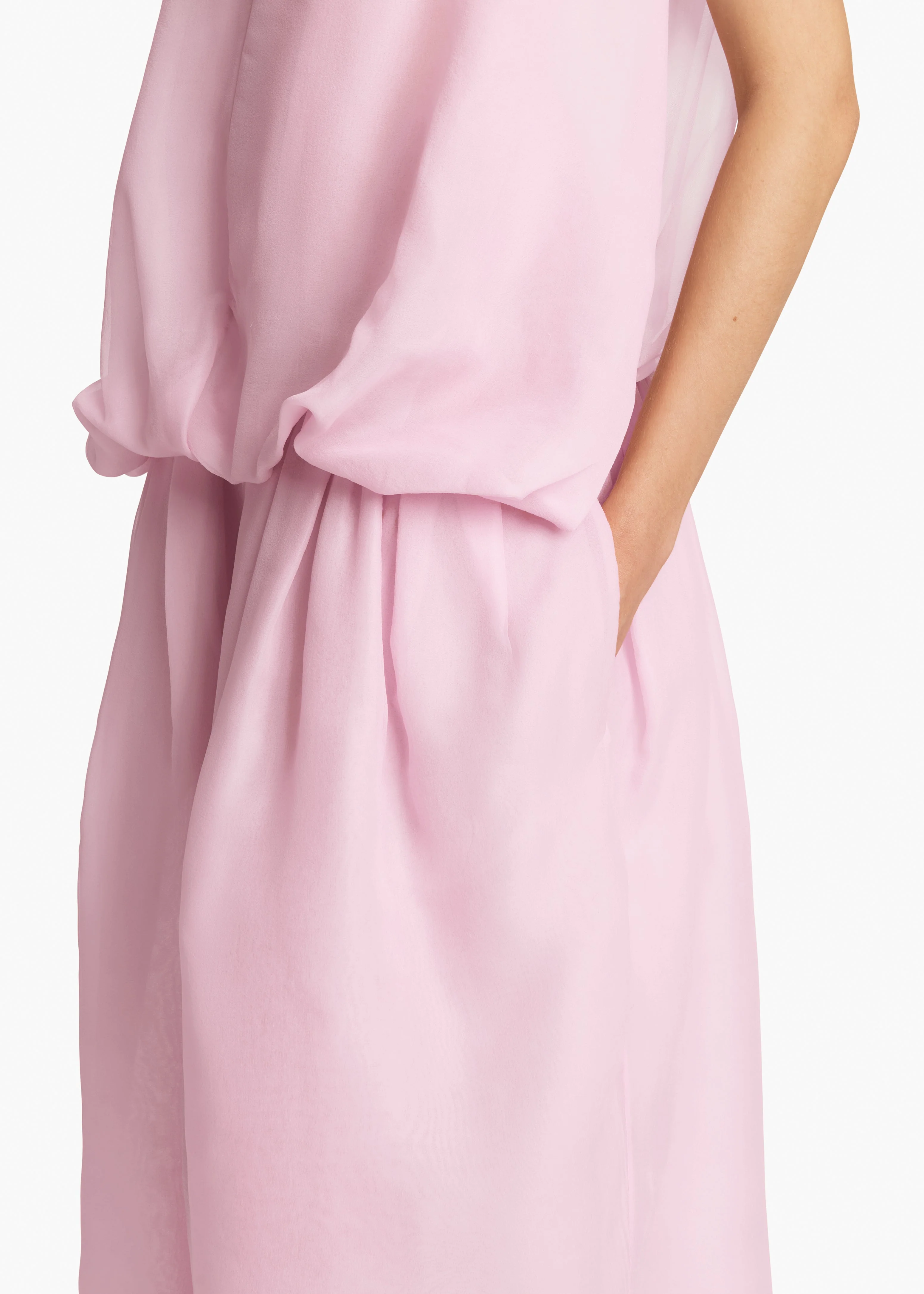 Khaite - Noah Dress in Peony - Image 12