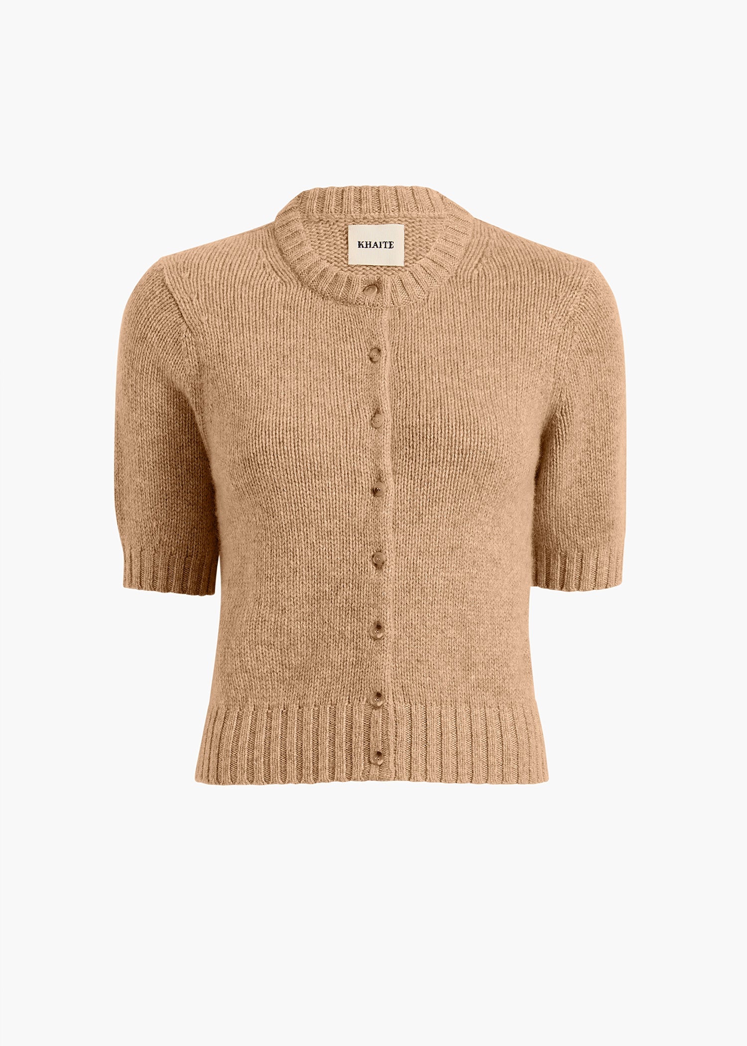Khaite - Nora Cardigan in Biscotti