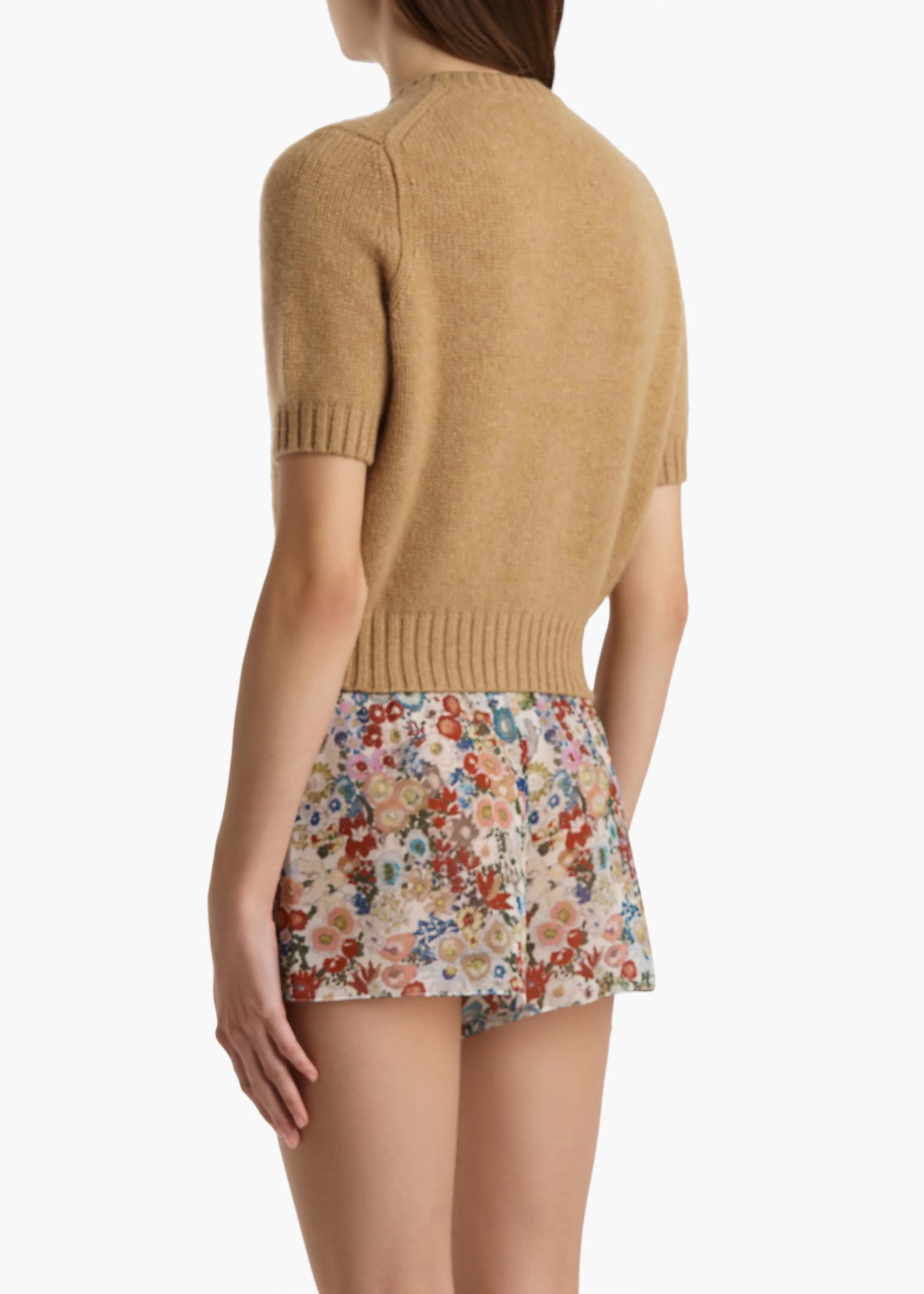 Khaite - Nora Cardigan in Biscotti - Image 12