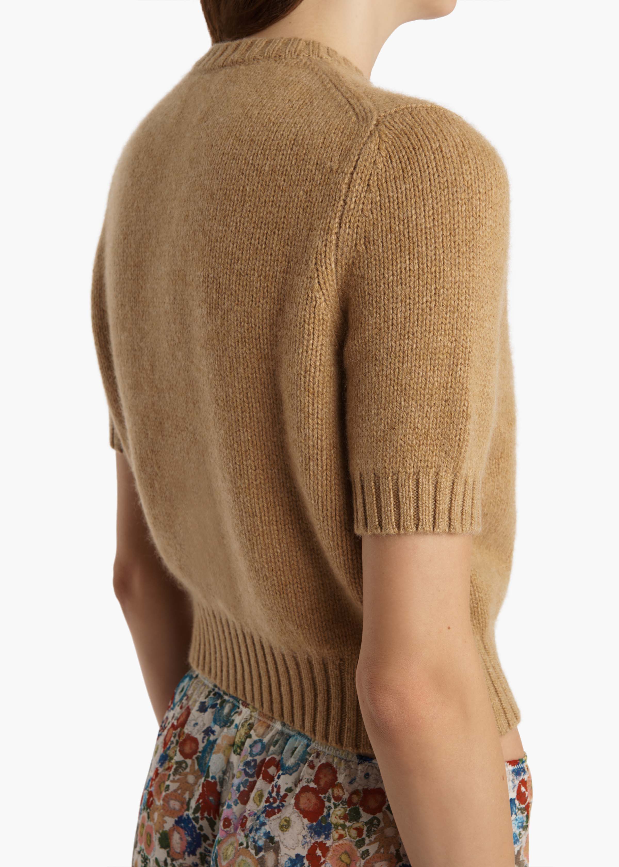 Khaite - Nora Cardigan in Biscotti - Image 14