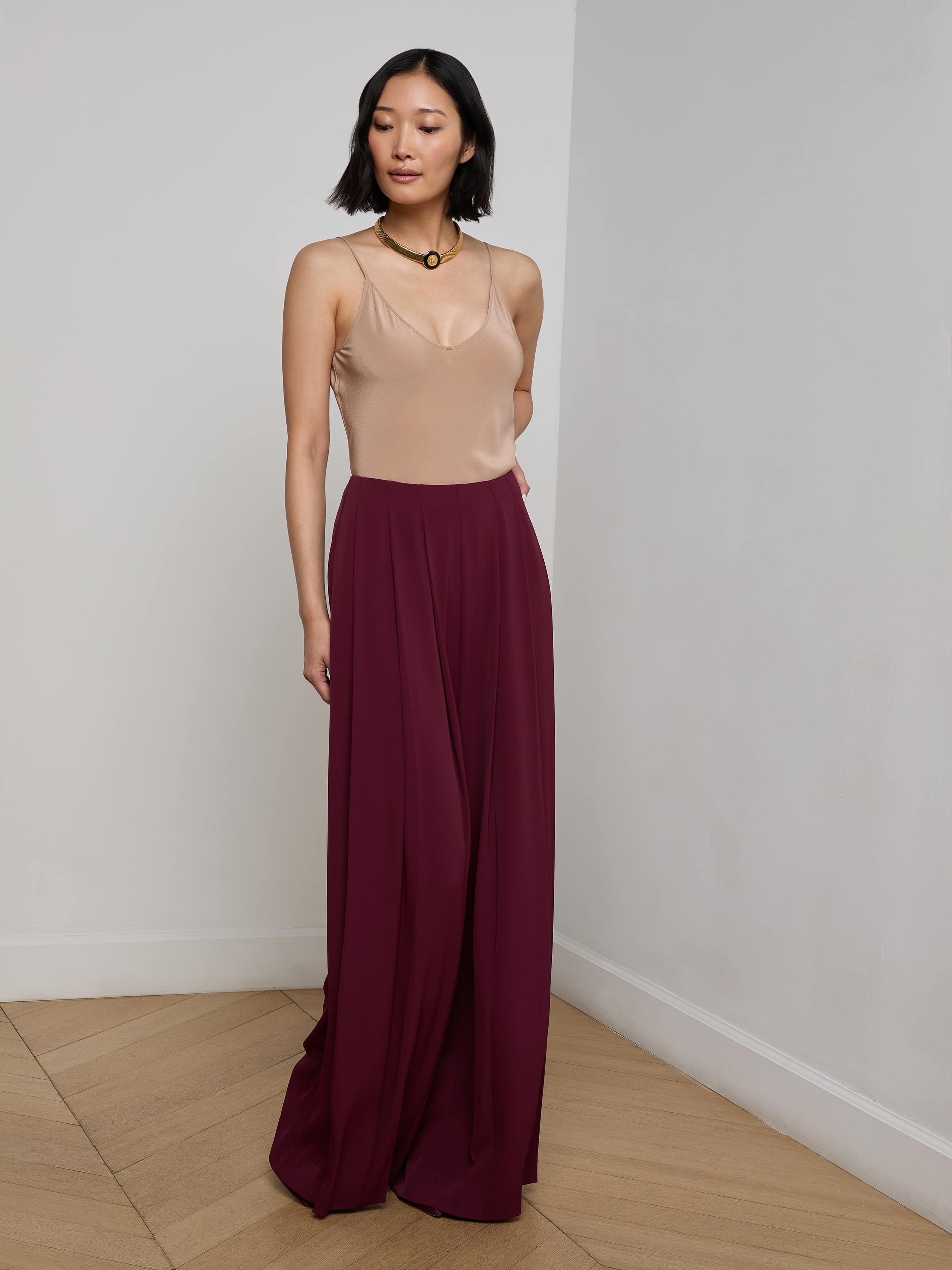 L'AGENCE - Nova Pleated Wide - Leg Pant