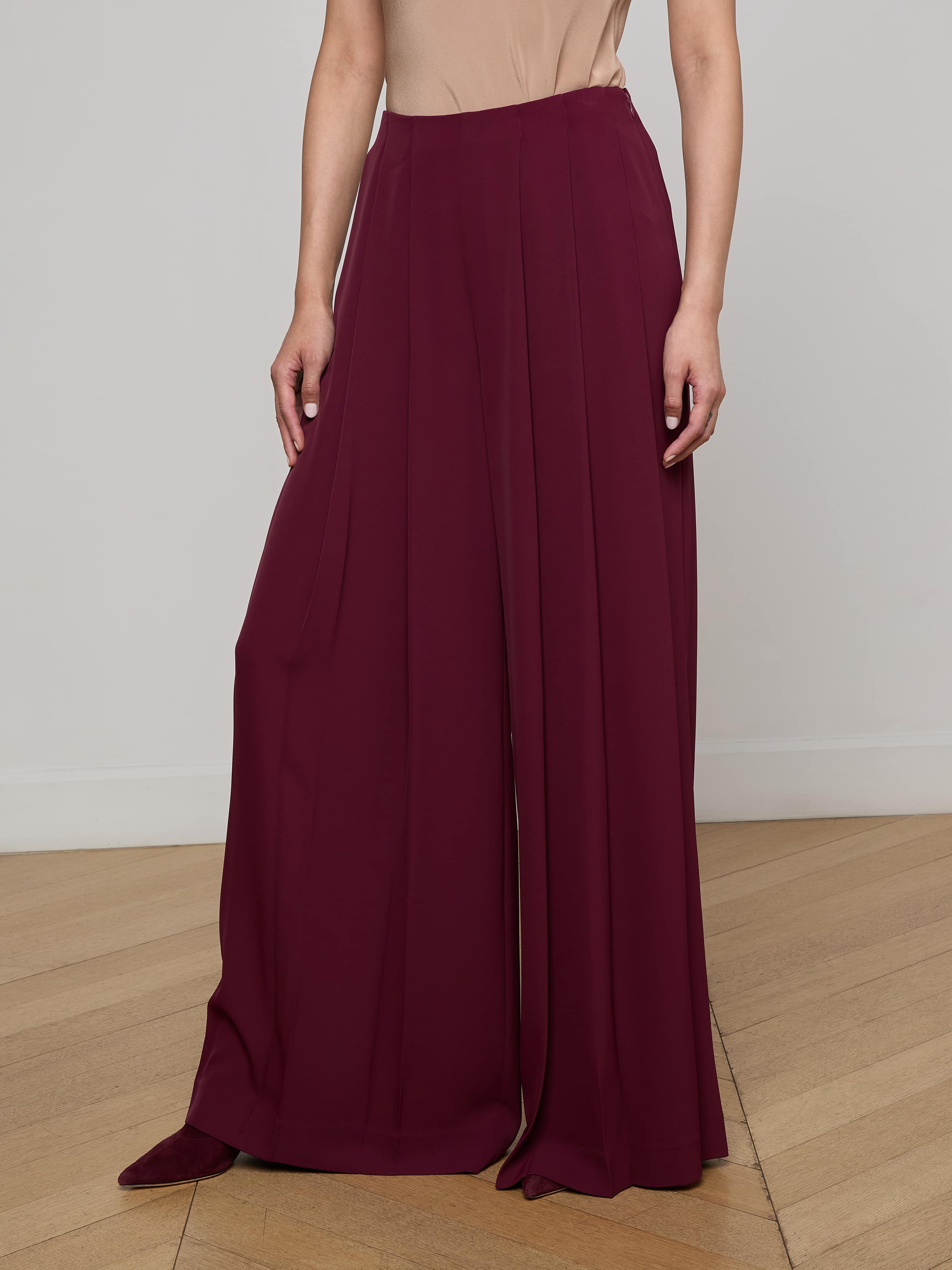 L'AGENCE - Nova Pleated Wide - Leg Pant - Image 2