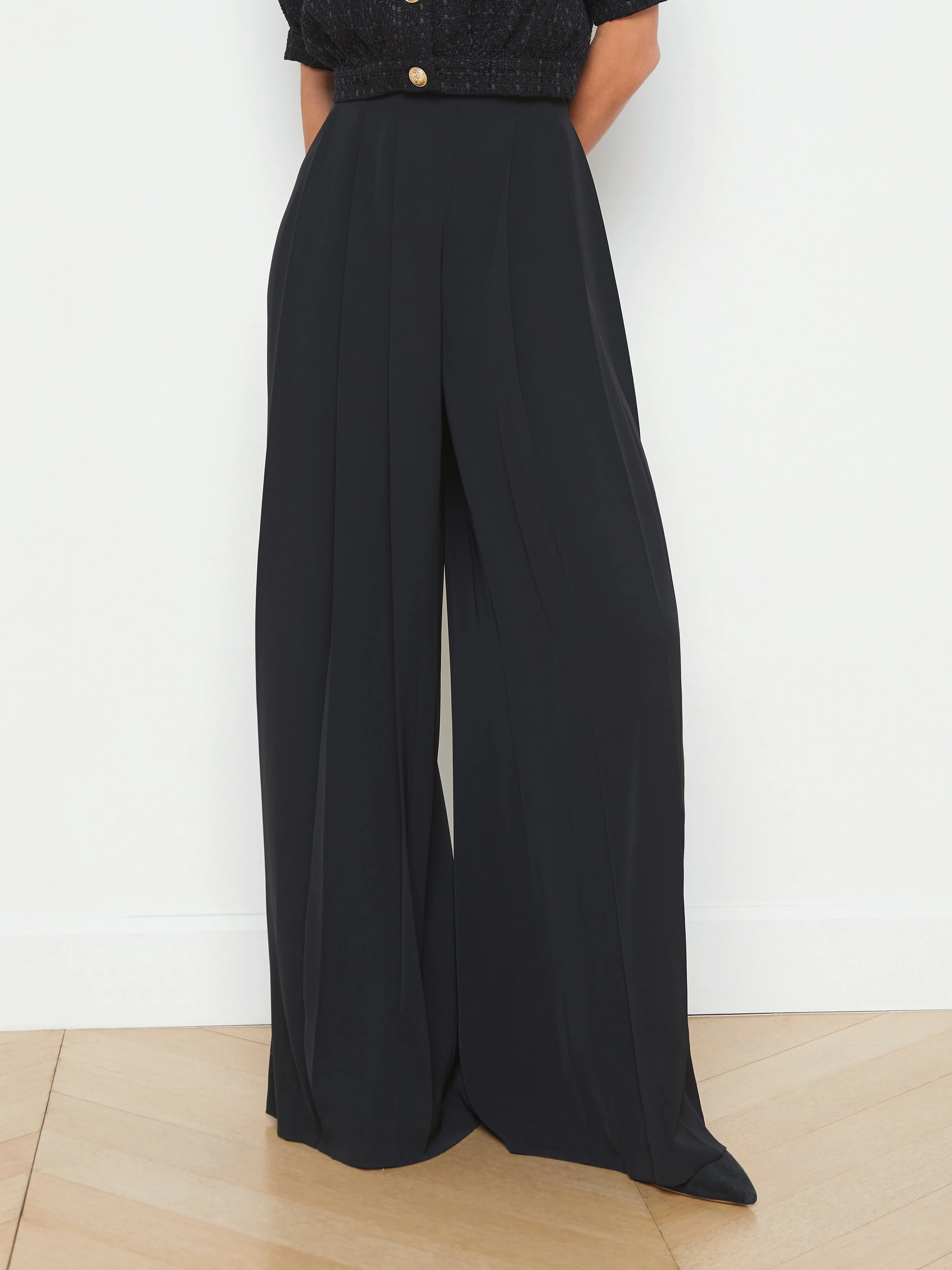 L'AGENCE - Nova Pleated Wide - Leg Pant - Image 7