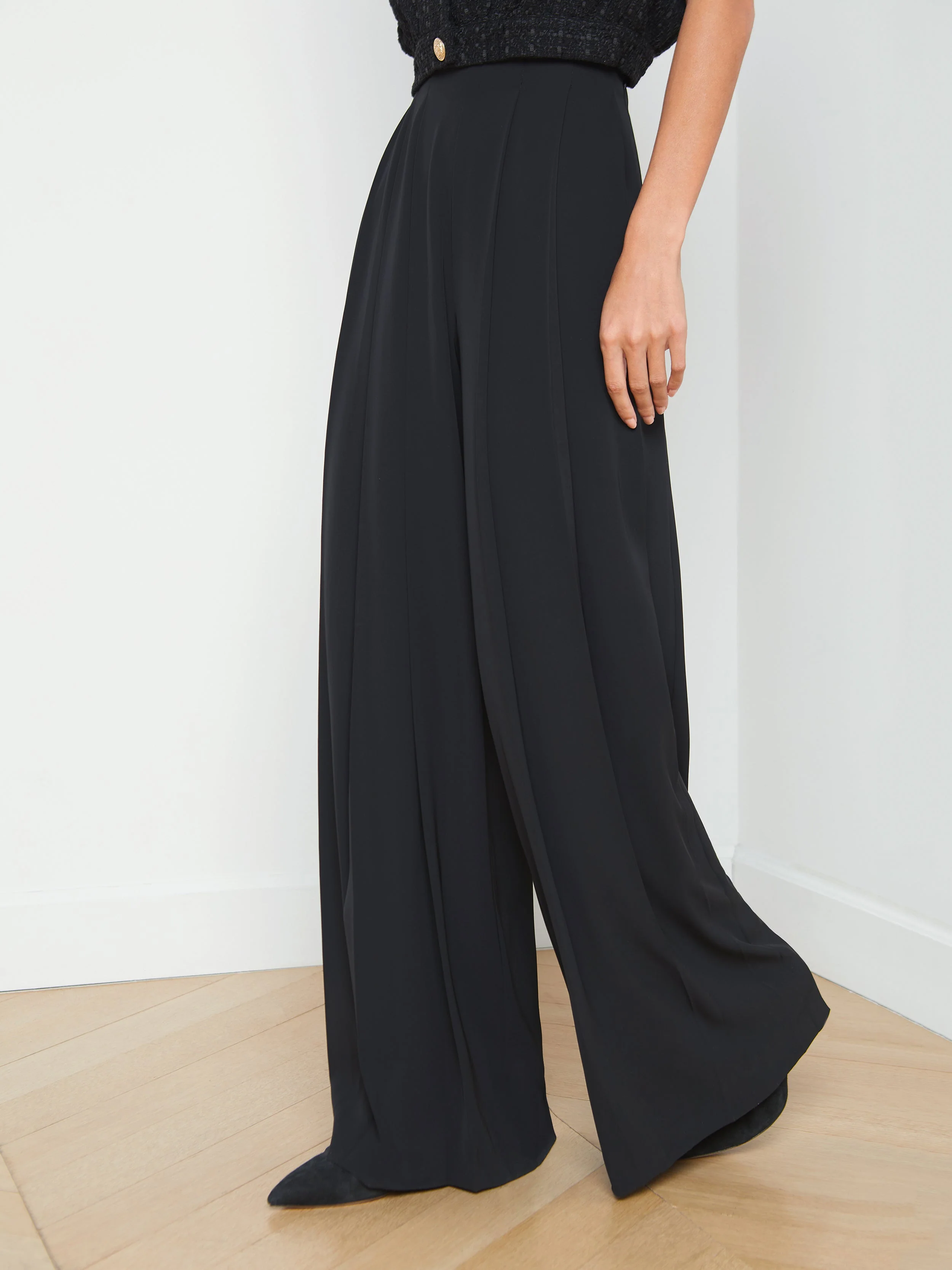 L'AGENCE - Nova Pleated Wide - Leg Pant - Image 8