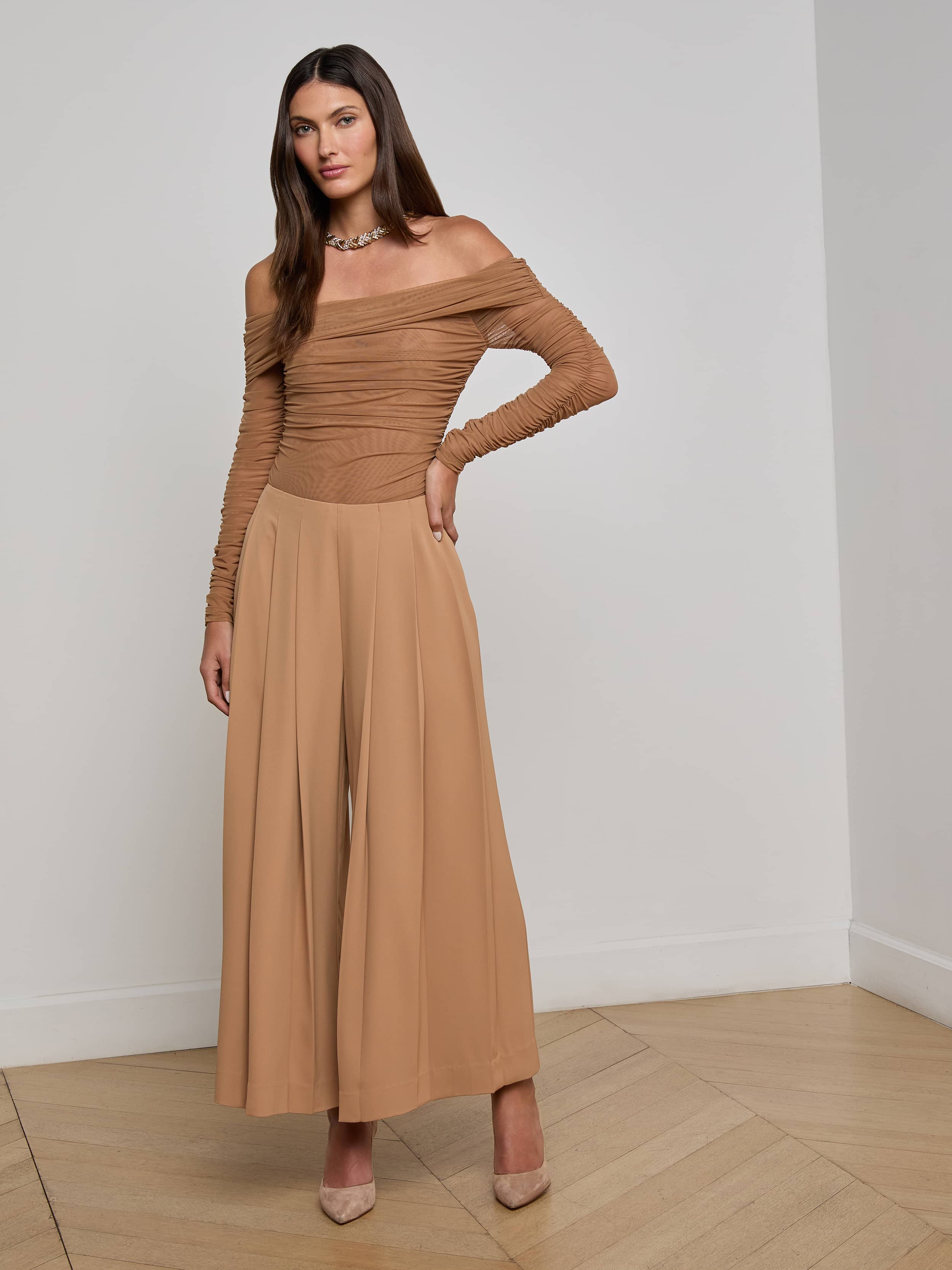 L'AGENCE - Novalynn Cropped Pleated Pant
