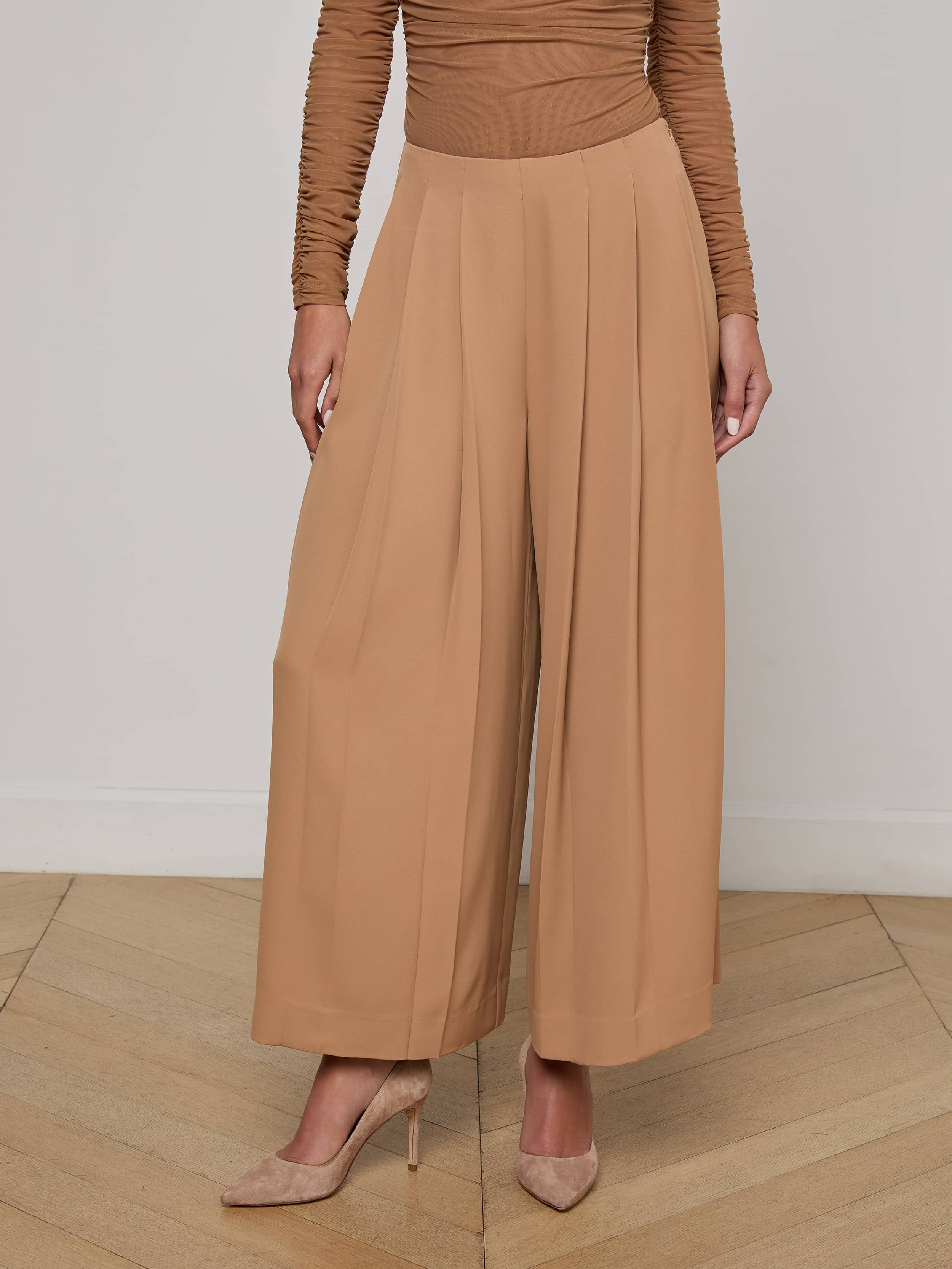 L'AGENCE - Novalynn Cropped Pleated Pant - Image 2