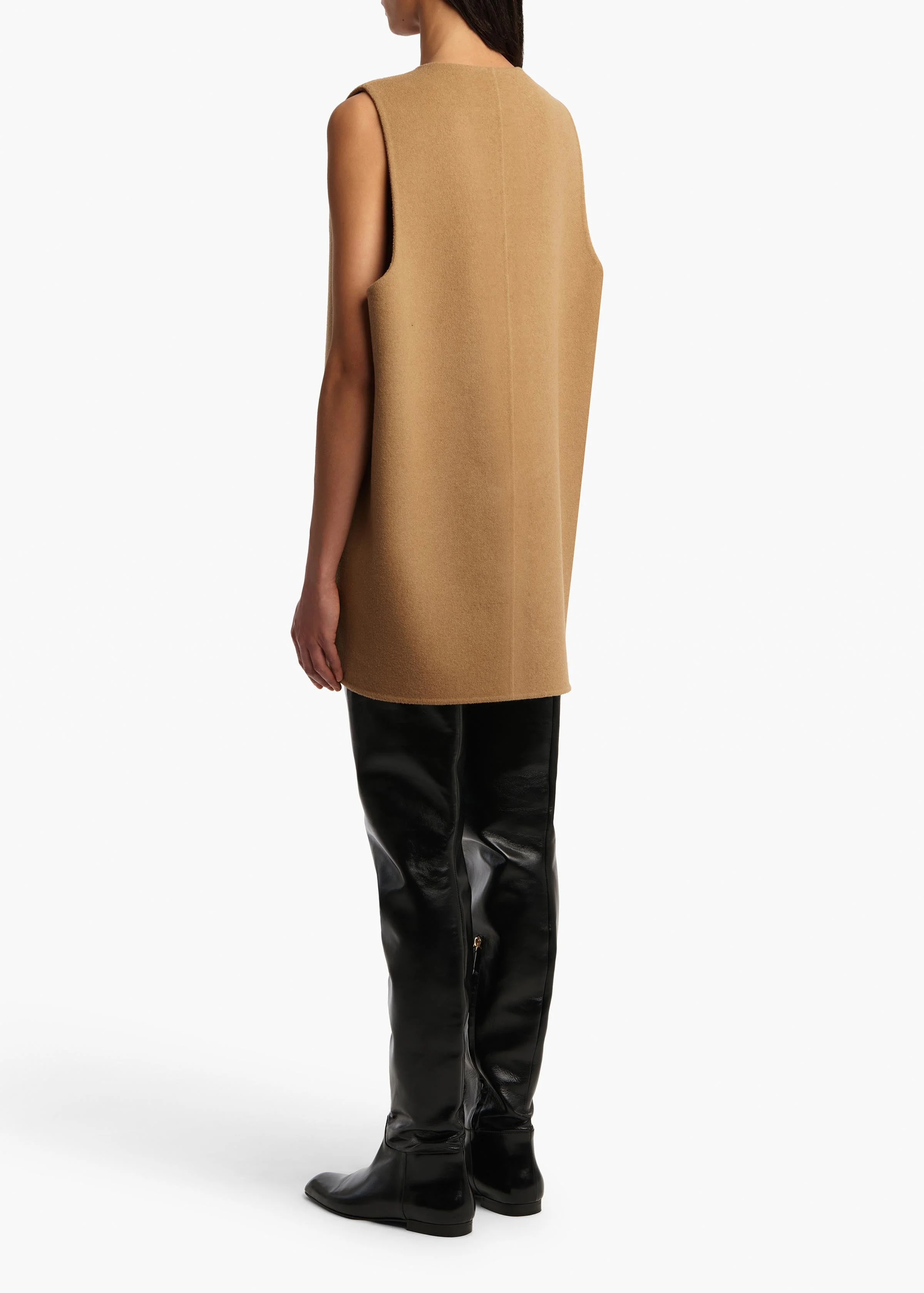 Khaite - Nyona Dress in Camel - Image 11
