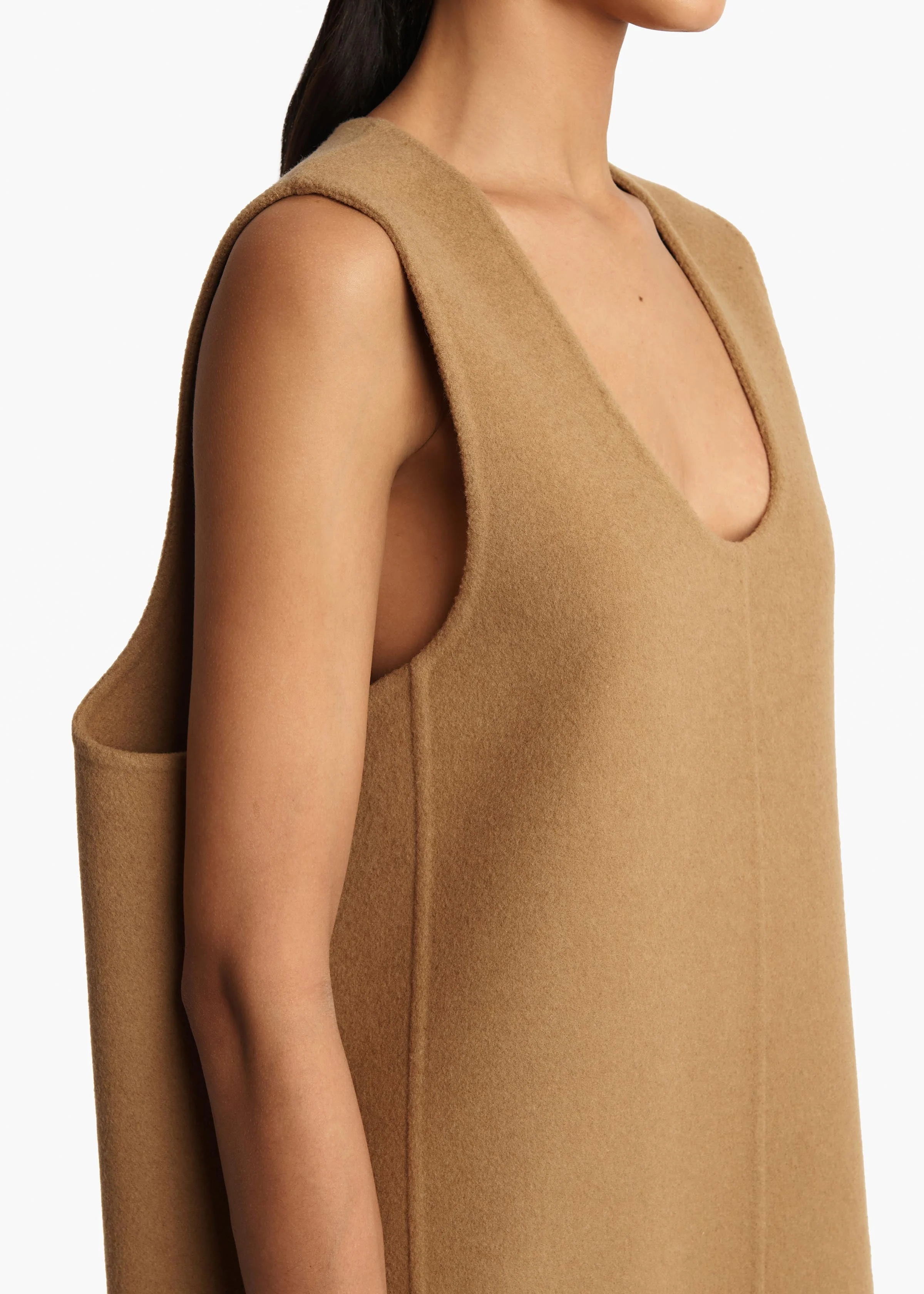 Khaite - Nyona Dress in Camel - Image 12