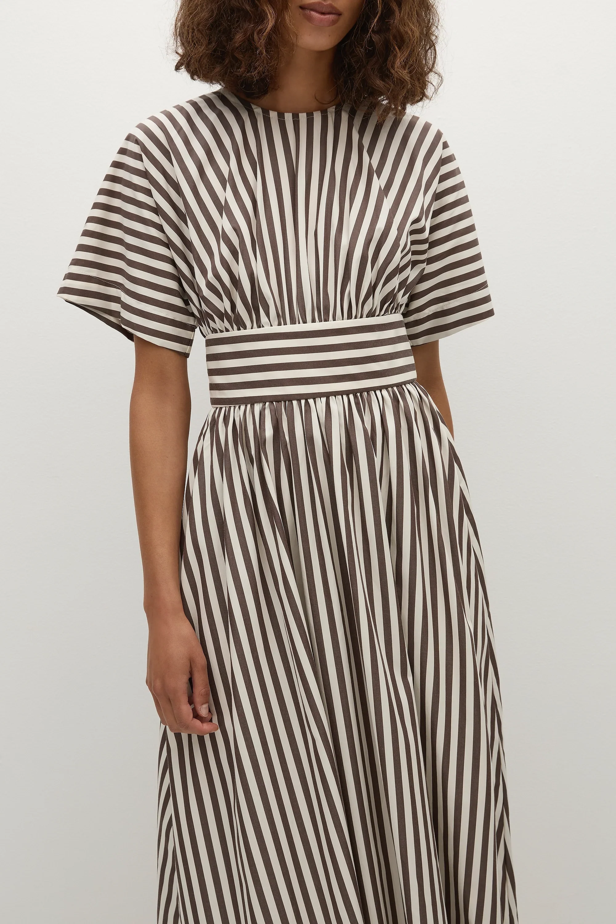 Faithfull - Oda Maxi Dress Norway Stripe Espresso - Final Sale - Image 2