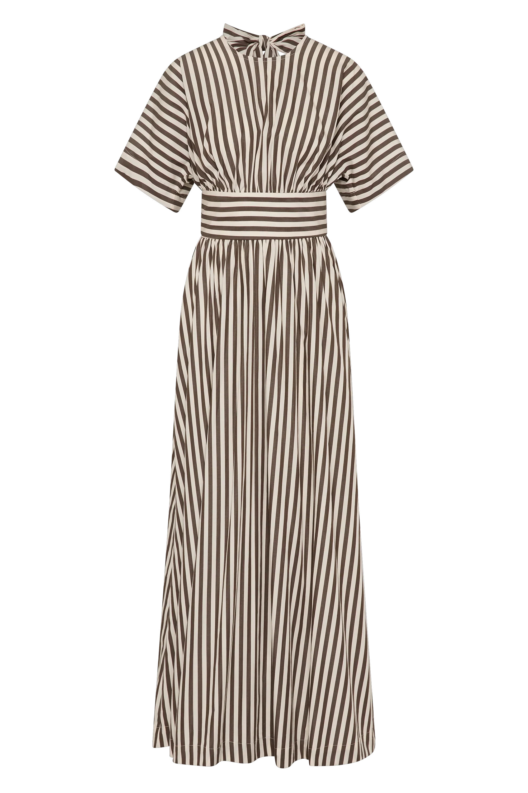 Faithfull - Oda Maxi Dress Norway Stripe Espresso - Final Sale - Image 6